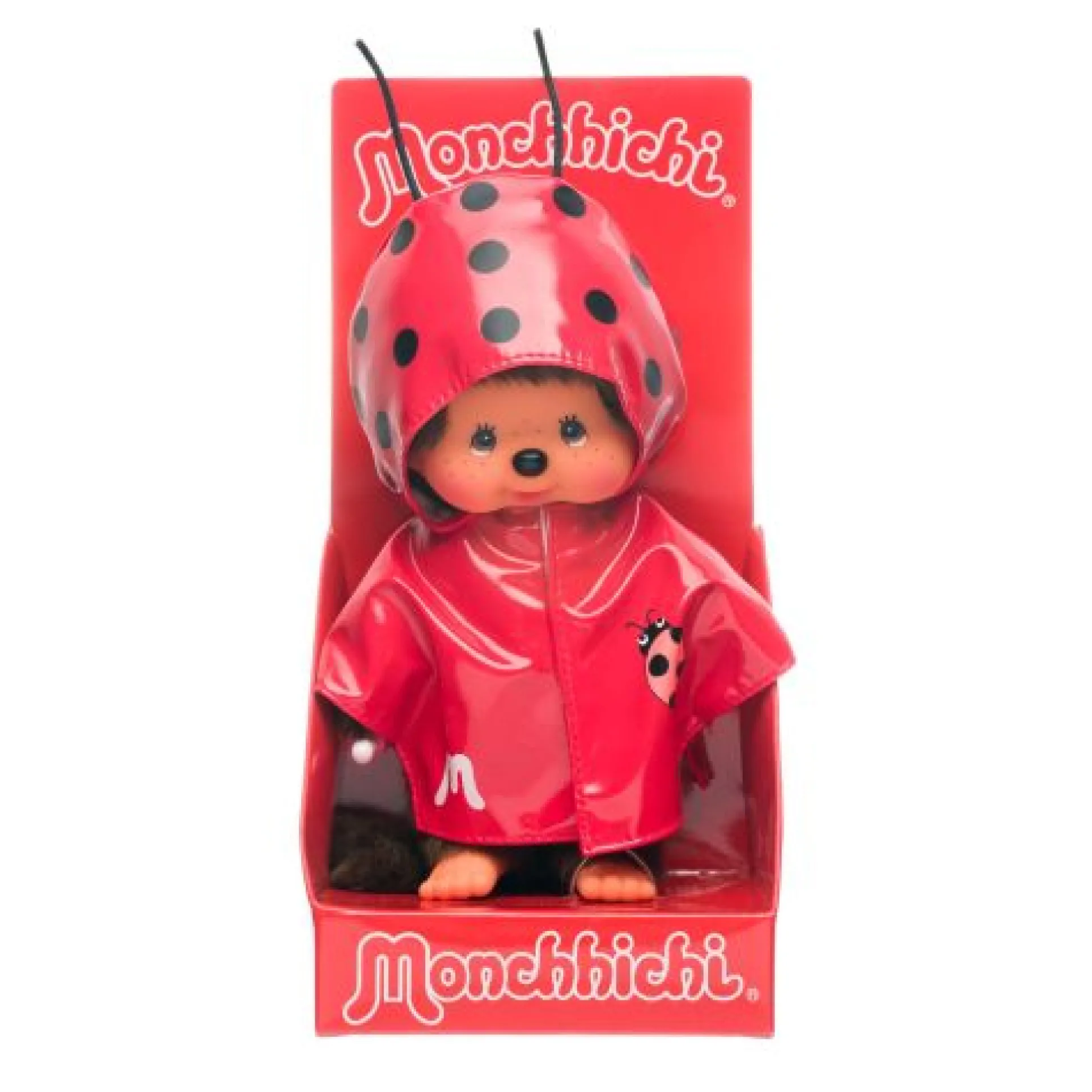 Monchhichi Ladybug Raincoat Plush Doll