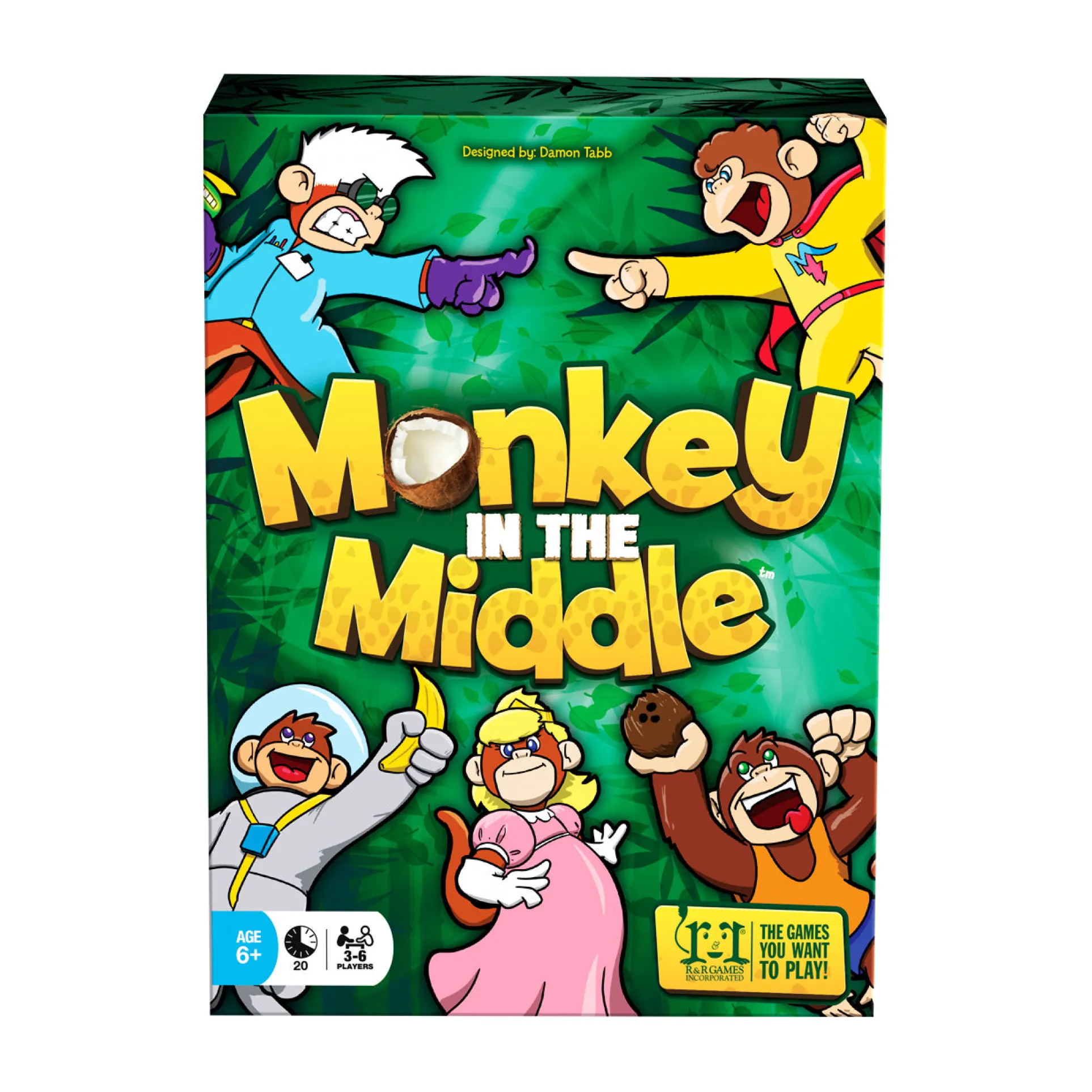 Monkey in the Middle Jungle Card Game