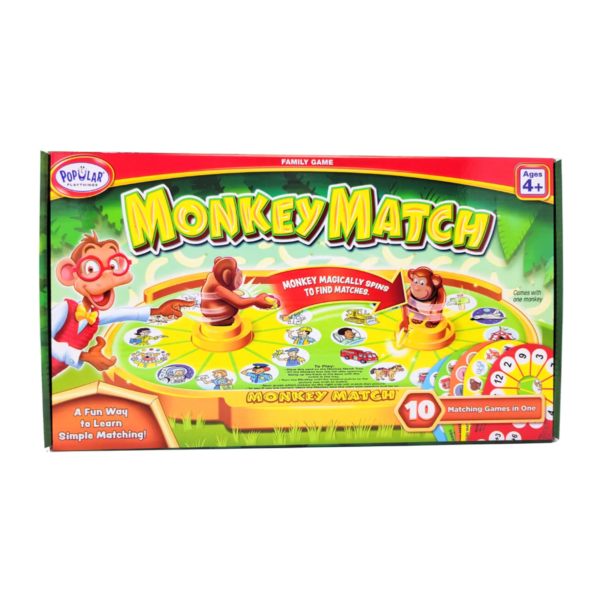 Monkey Match Educational Game by Popular Playthings
