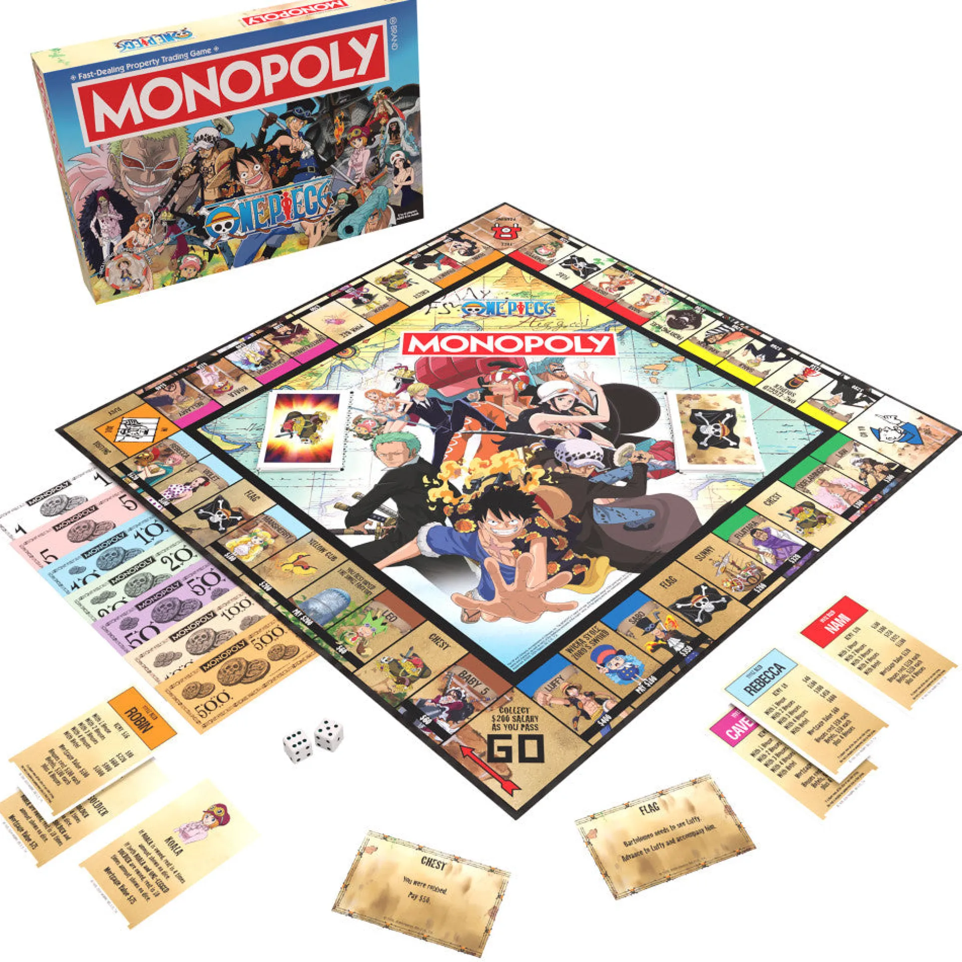 MONOPOLY One Piece Dressrosa Edition - Collectible Board Game, Ages 8+