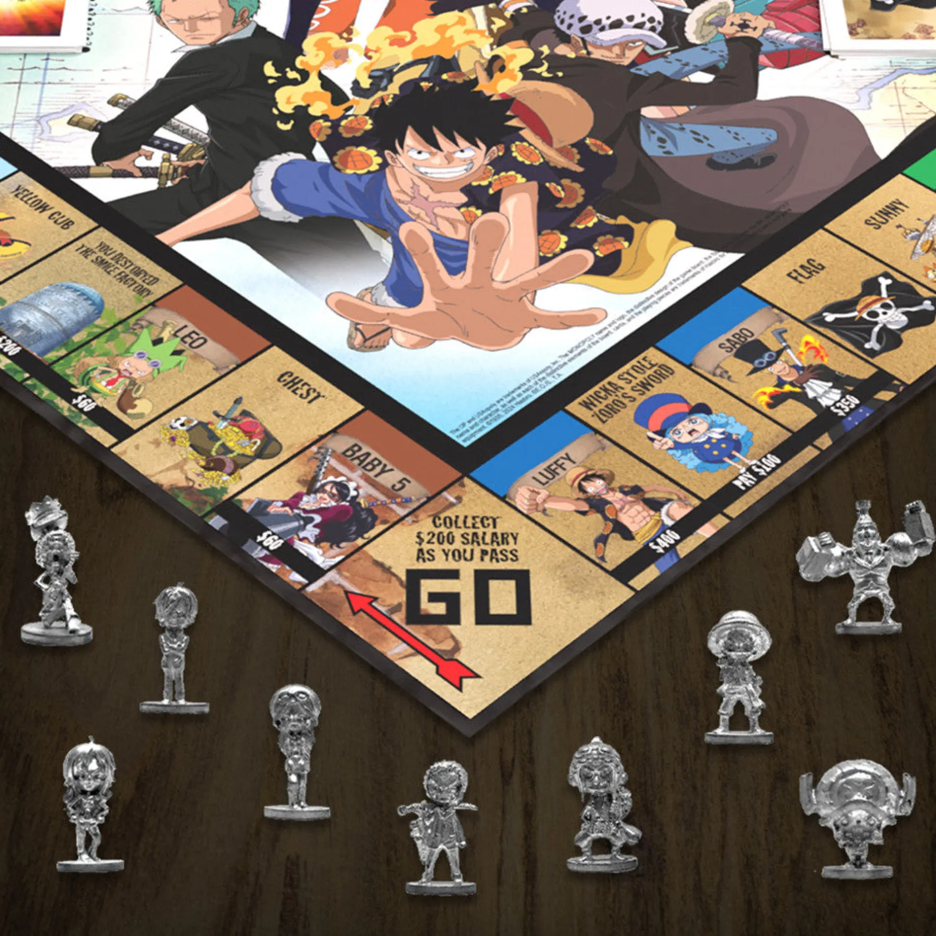 MONOPOLY One Piece Dressrosa Edition - Collectible Board Game, Ages 8+