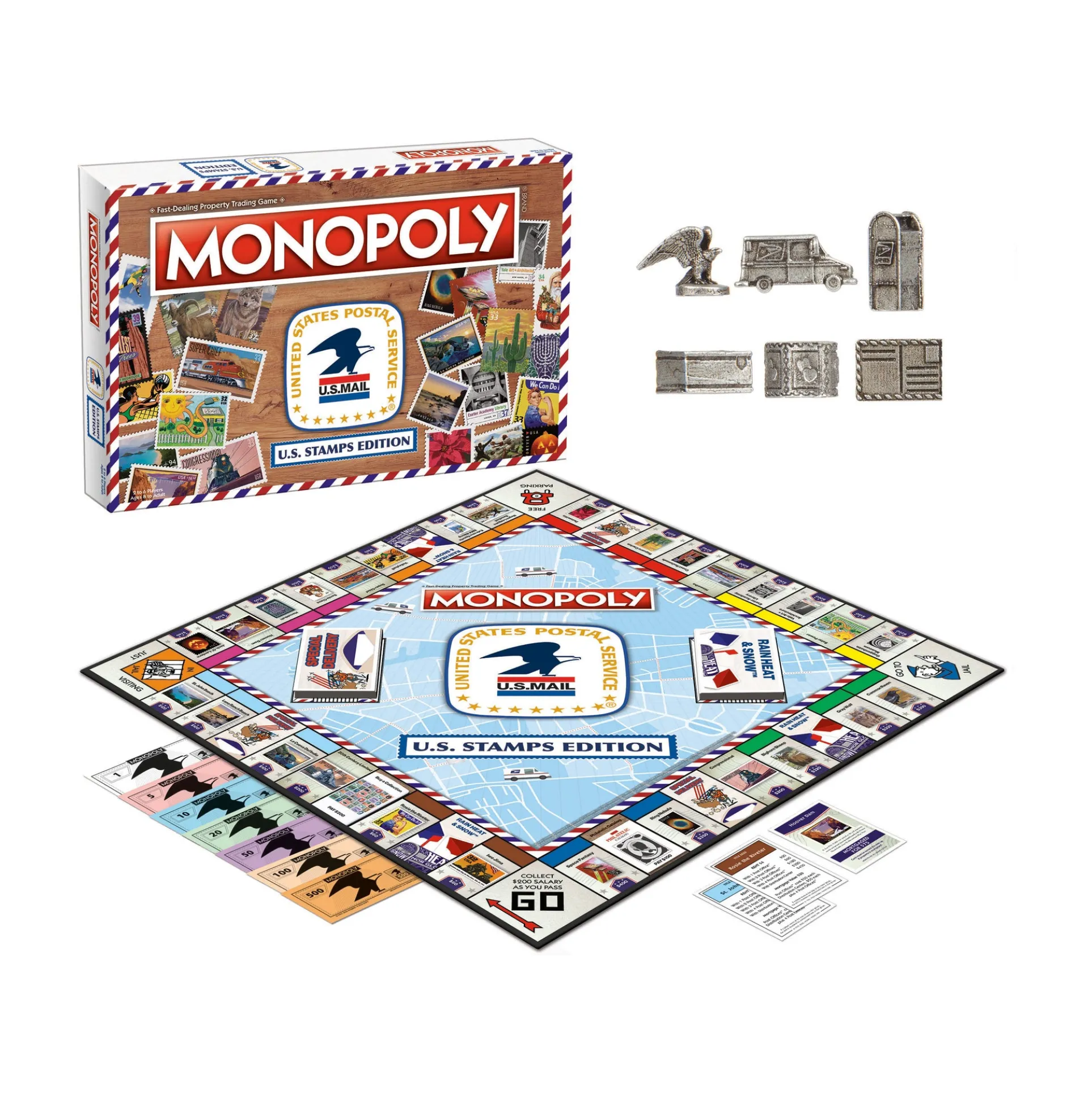 Monopoly U.S. Stamps Edition Collectible Board Game