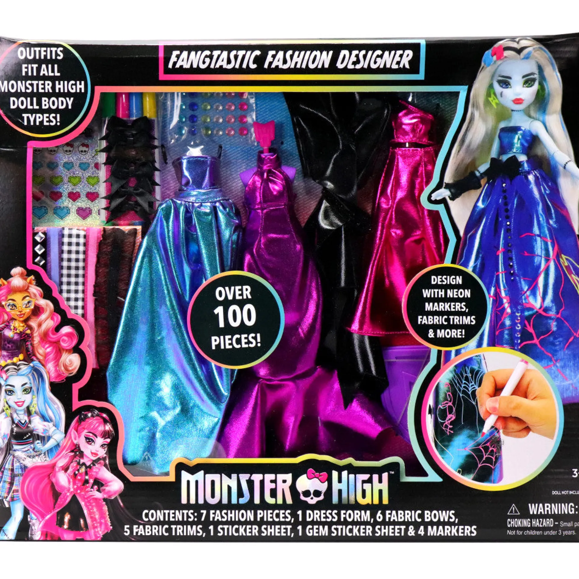 Monster High Fangtastic Fashion Designer Doll Dress-Up Kit