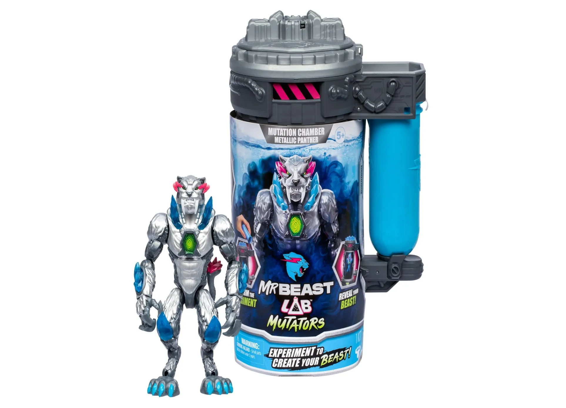 MrBeast Lab Mutator Metallic Panther Articulated Figure