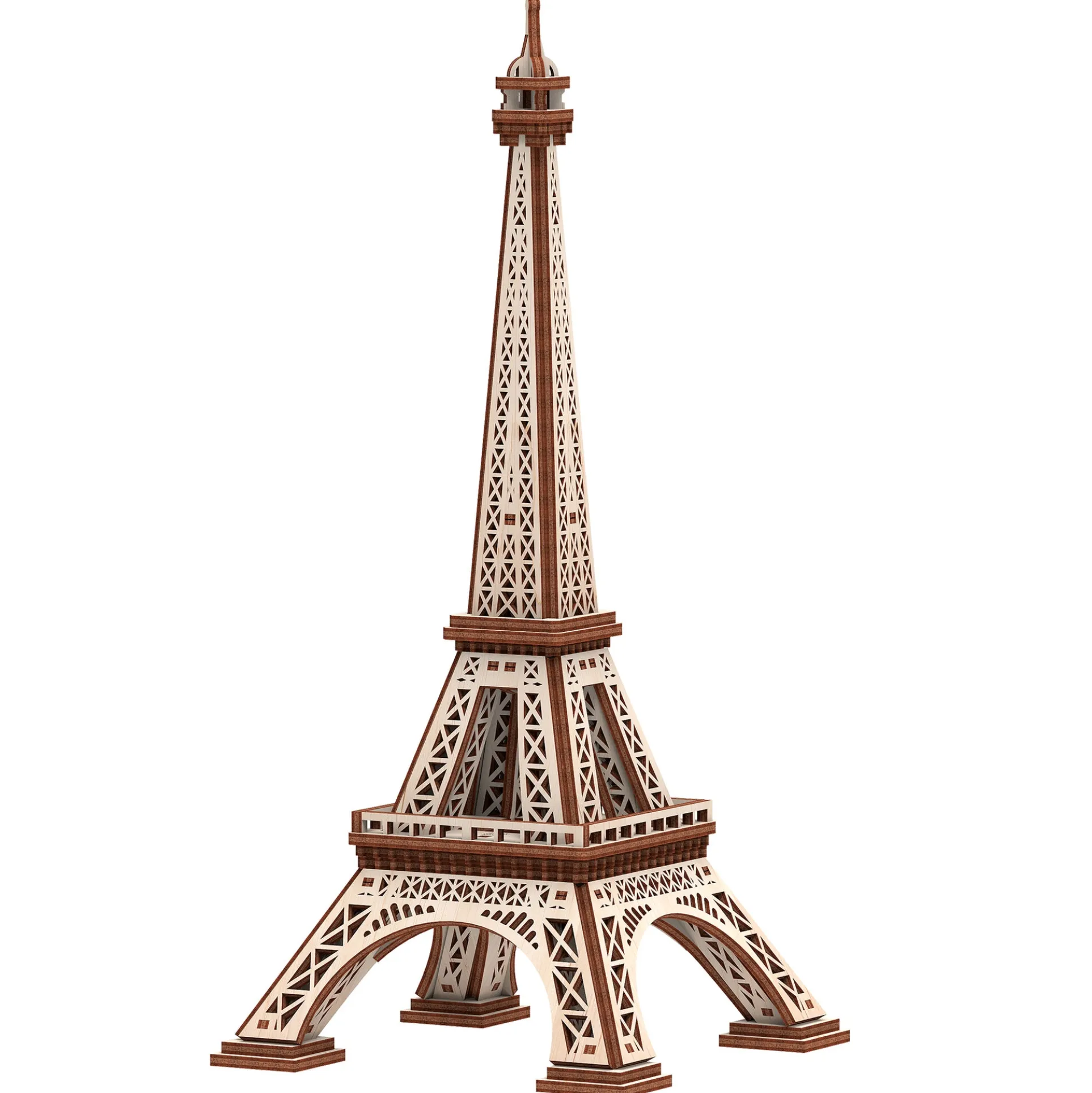 Mr.PLAYWOOD Eiffel Tower Wooden 3D Puzzle - Eco-Friendly STEM Building Kit