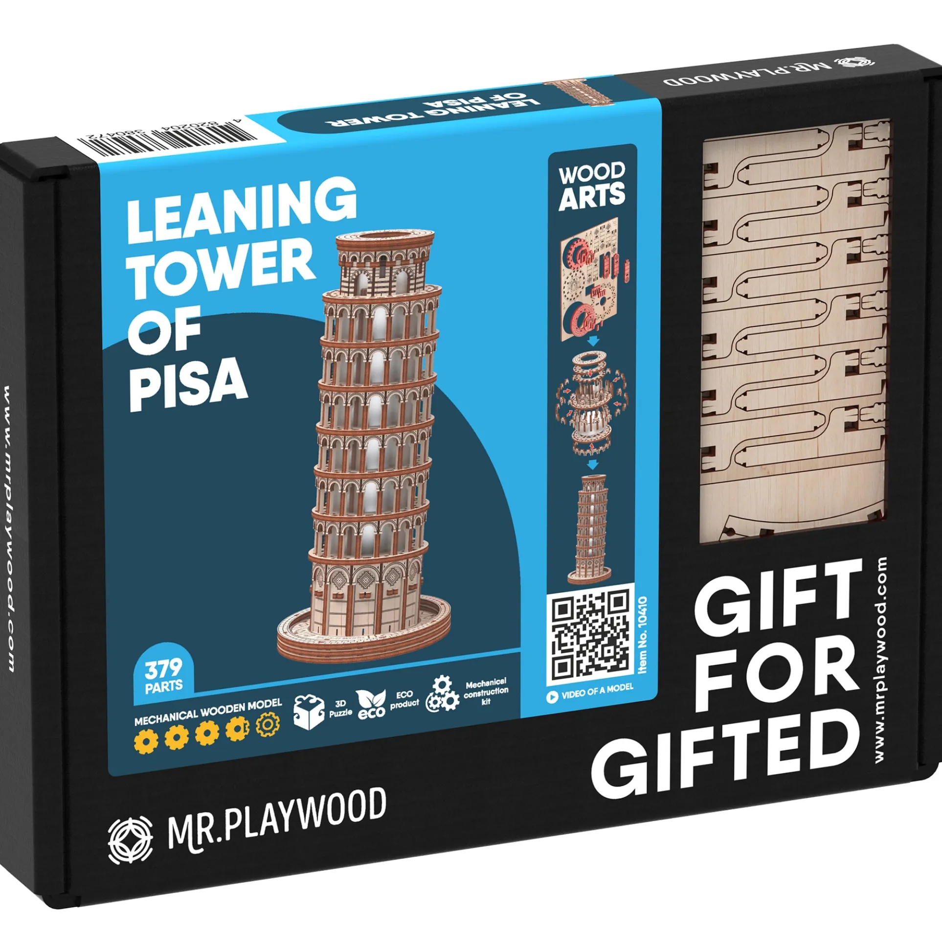 Mr.PLAYWOOD Leaning Tower of Pisa 3D Wooden STEM Puzzle Model