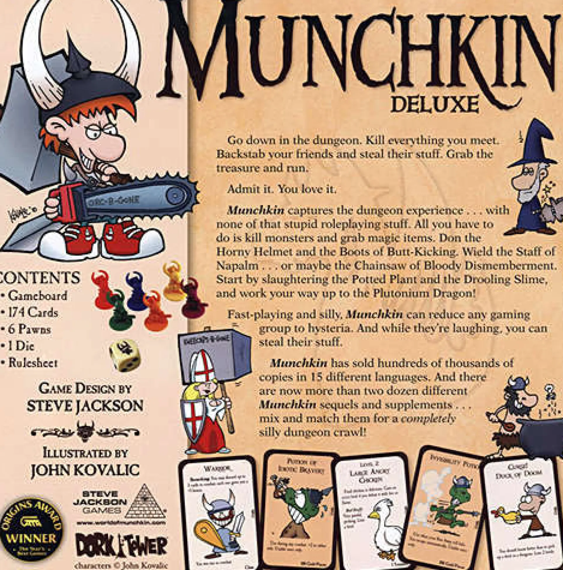 Munchkin Deluxe Edition Dungeon Adventure Board Game