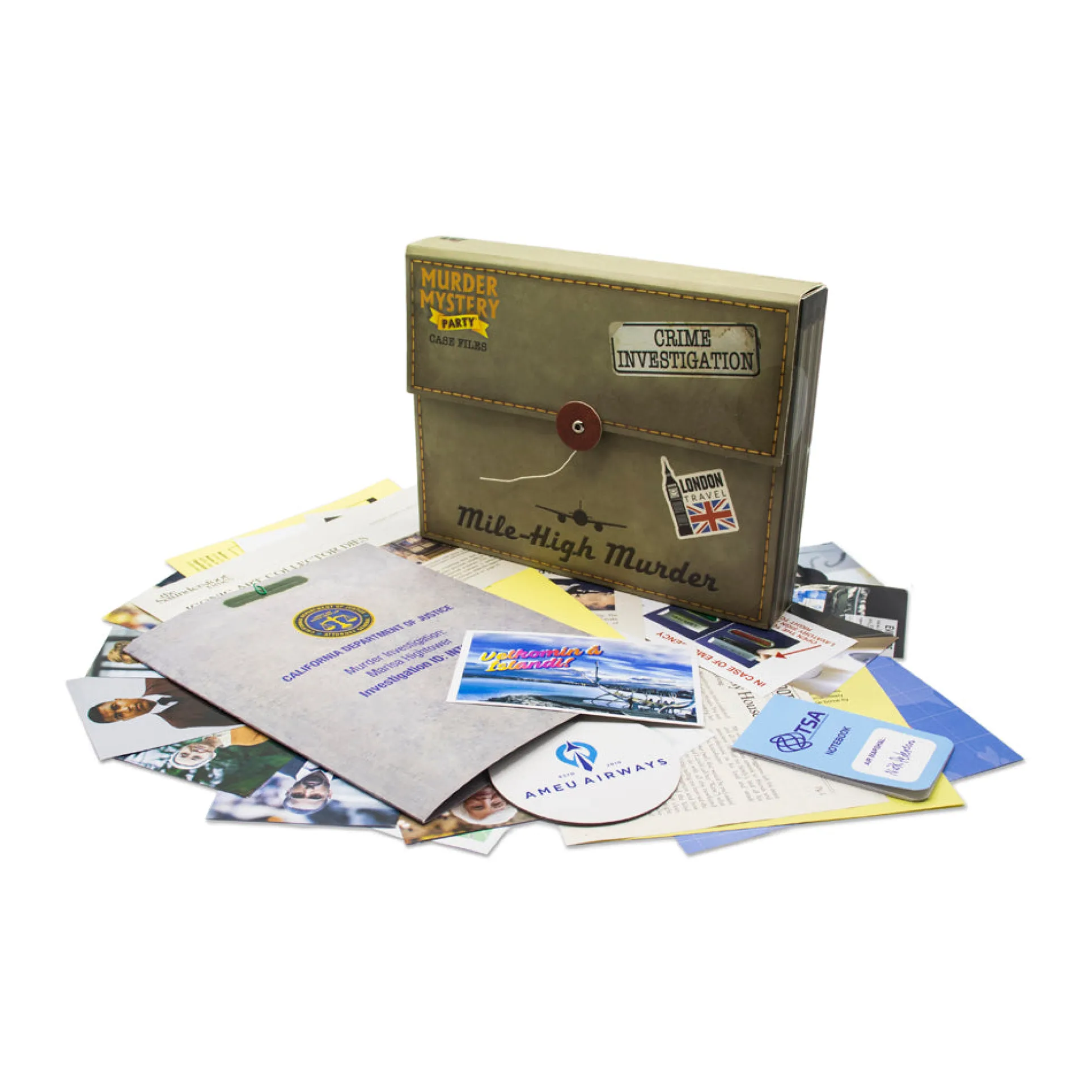 Murder Mystery Party Case Files: Mile-High Murder Interactive Game