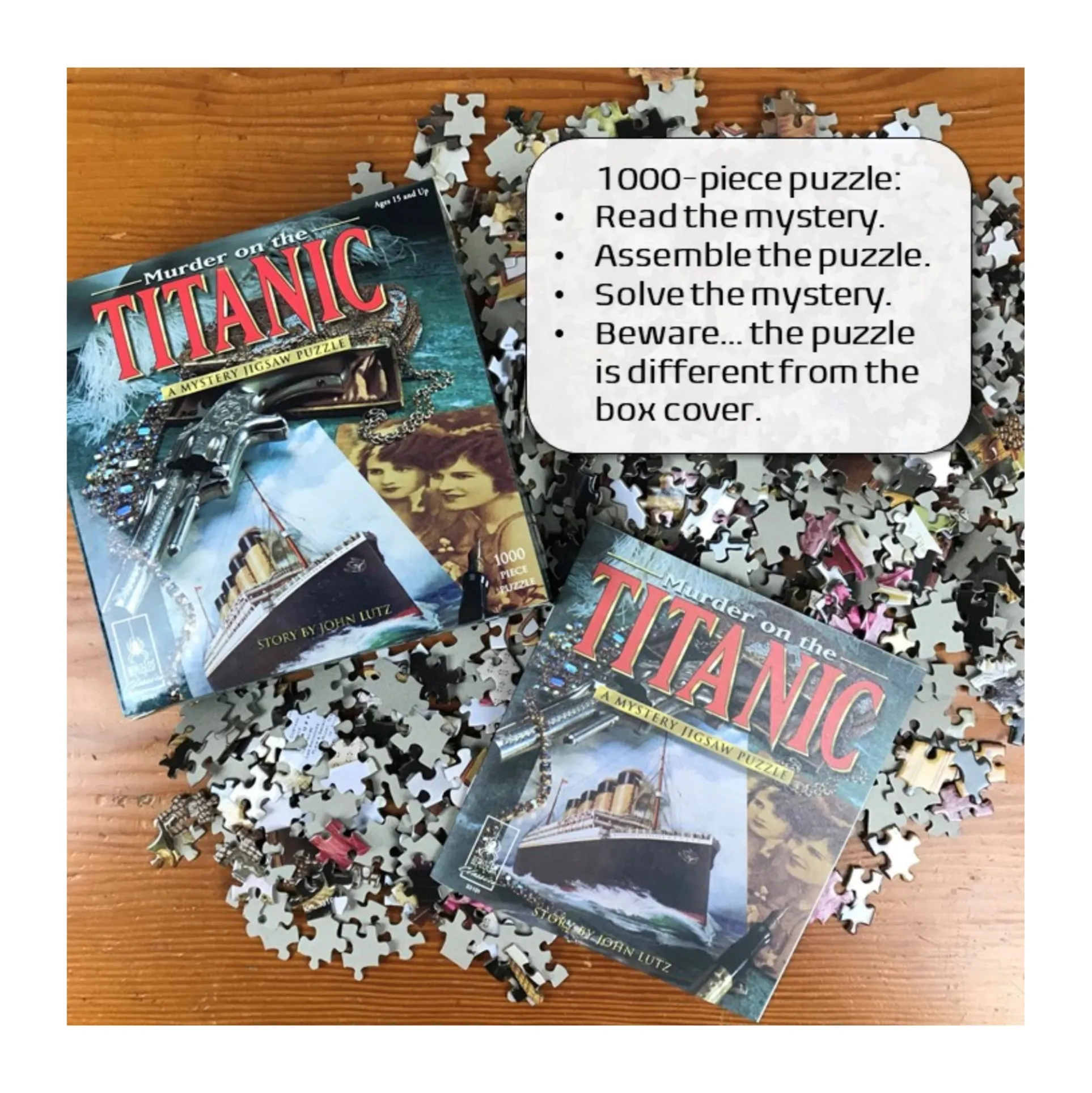 Murder on the Titanic Mystery Jigsaw Puzzle - 1000 pc