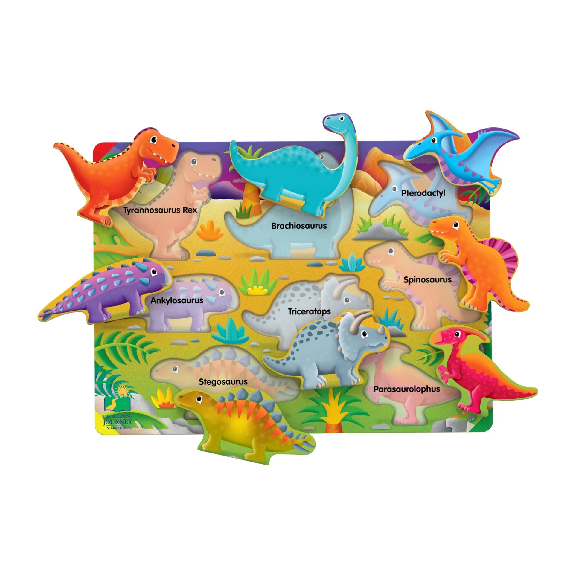 My First Lift & Learn Dinosaur Puzzle - 8 pcs