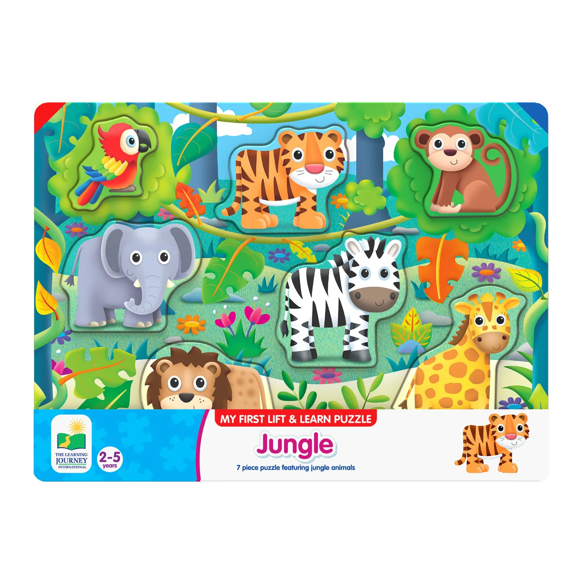 My First Lift & Learn Jungle Adventure Puzzle - 7 pc