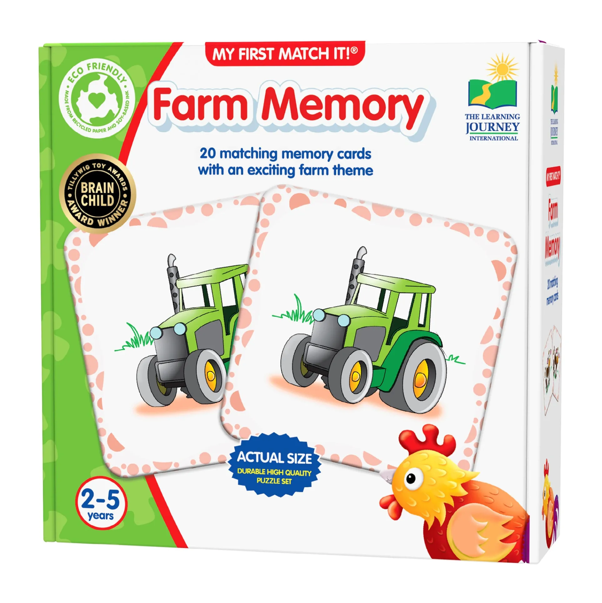 My First Match It! - Farm Memory - Toddler Educational Toy