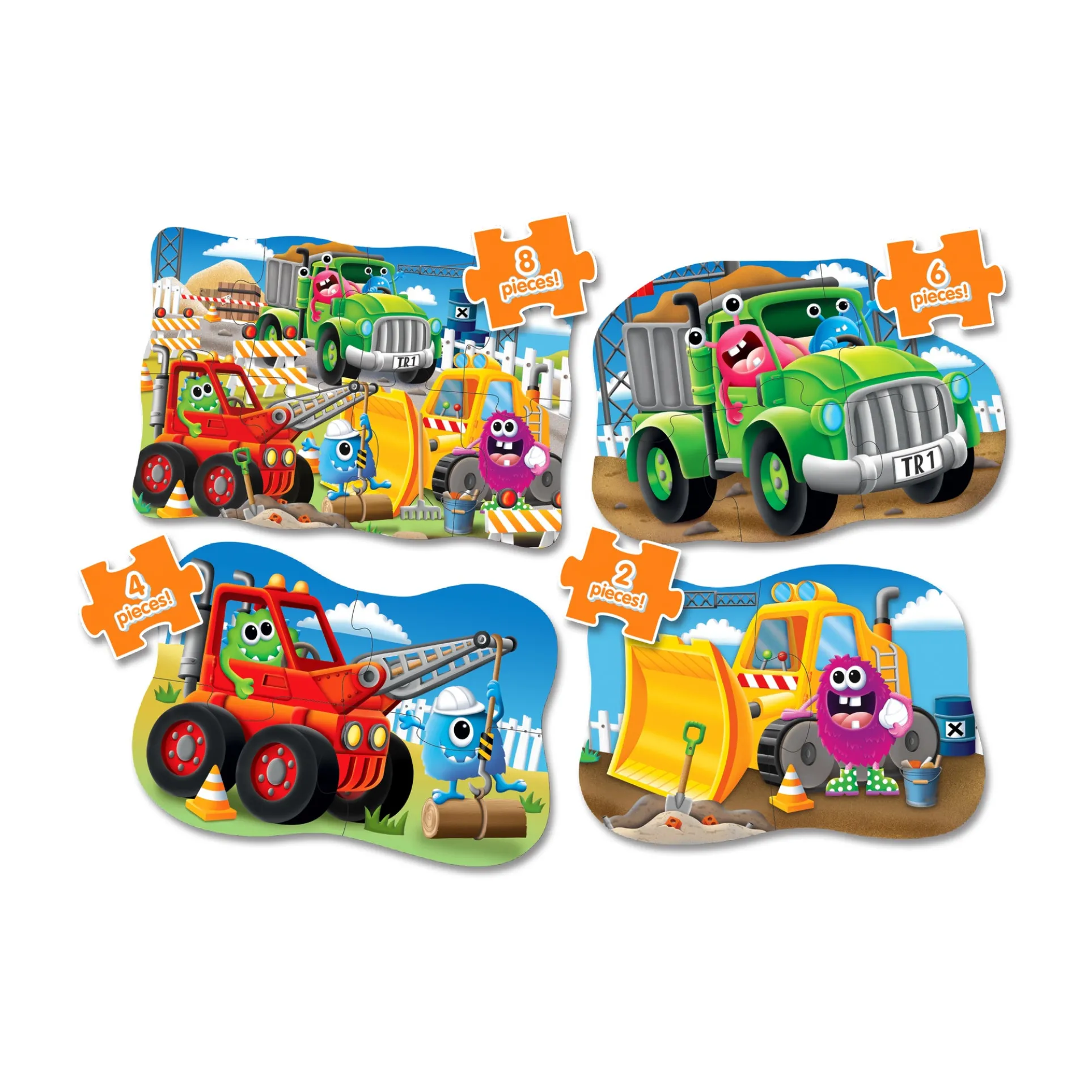 My First Puzzles - Monster Trucks 4-Pack Puzzle Set