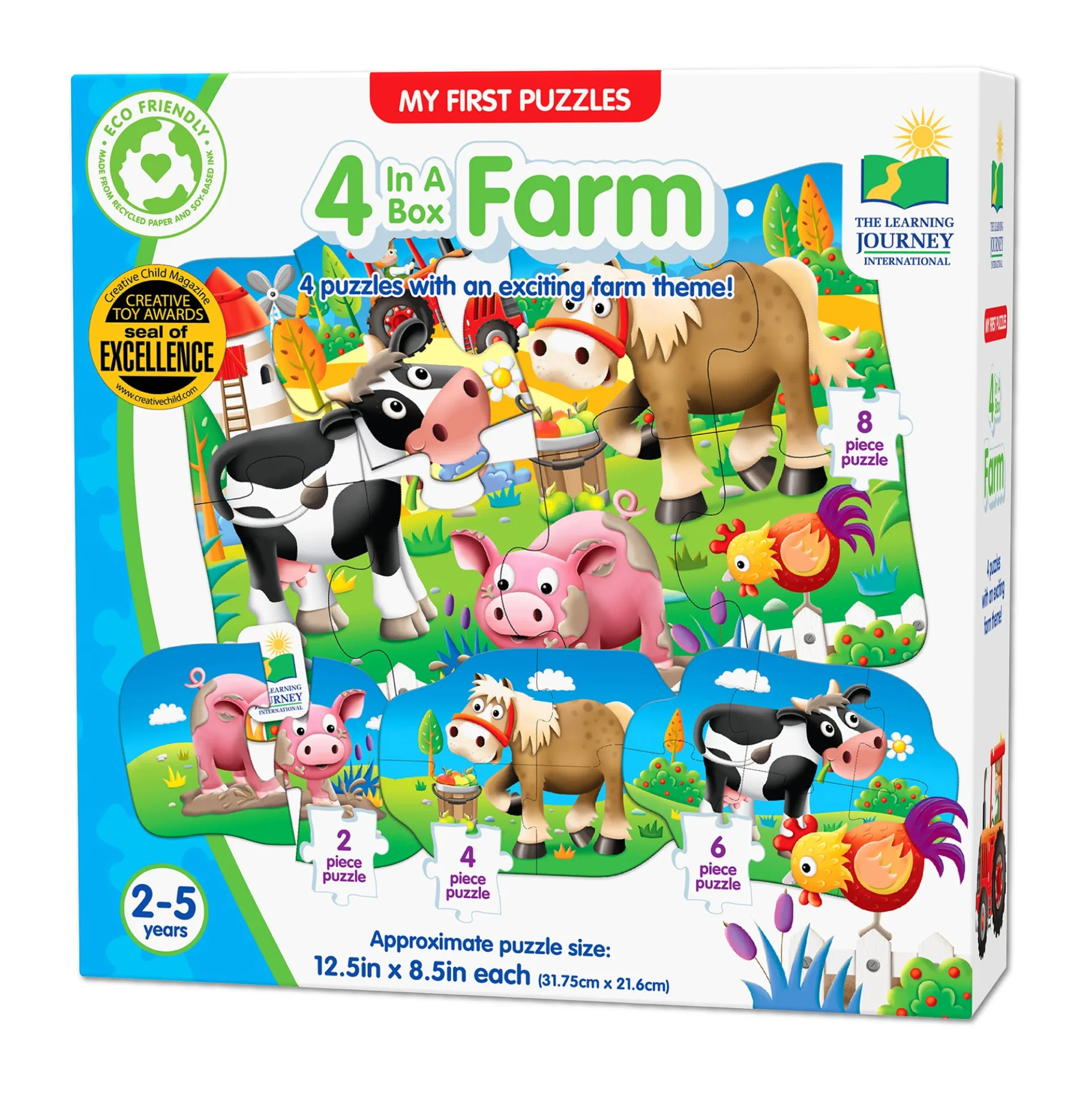 My First Puzzles - Farmyard Friends 4-Pack Puzzle Set