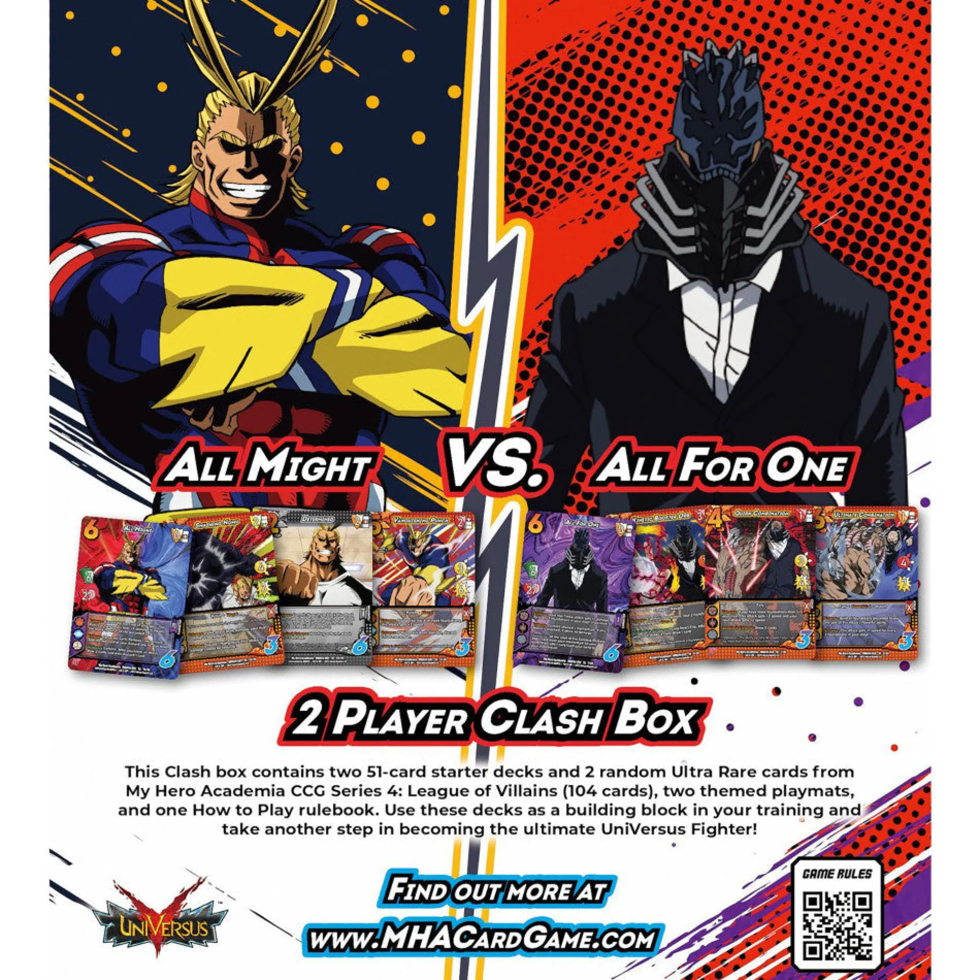 My Hero Academia CCG Series 4: All Might Vs All For One Duel Set