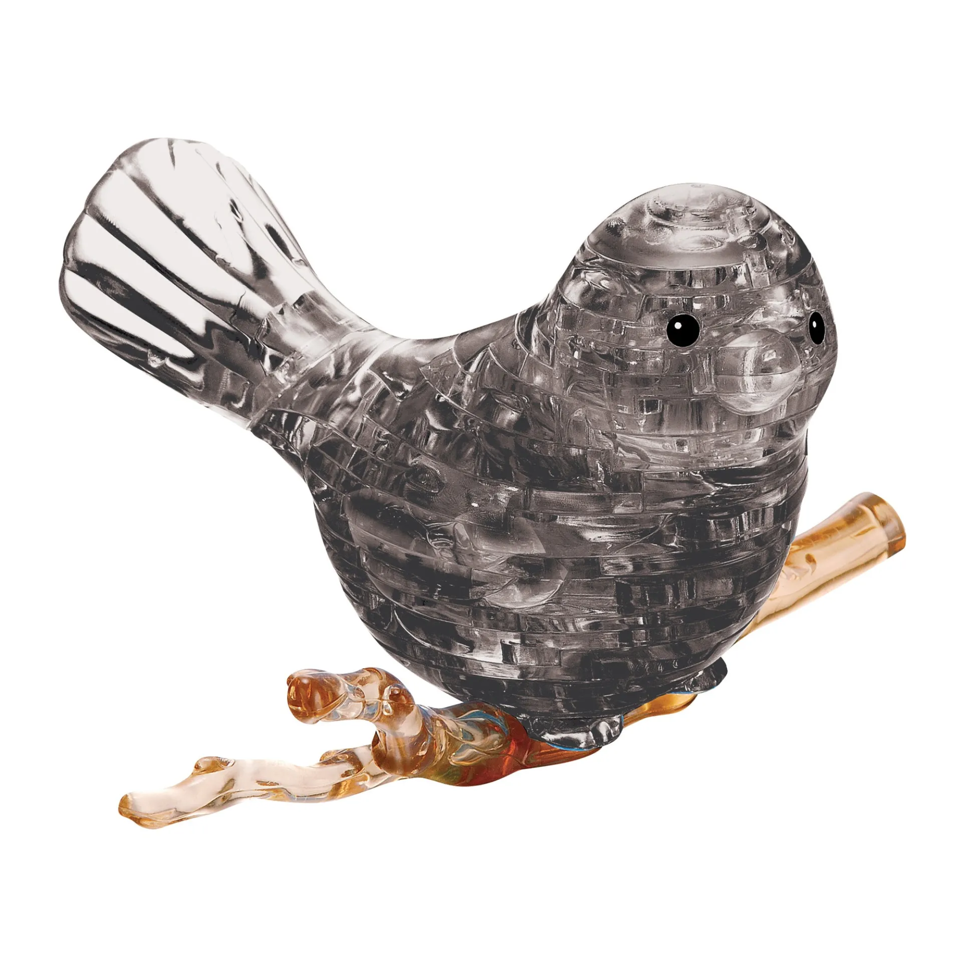 Mystical Black Bird 3D Crystal Puzzle - Enchanting 48 Pieces