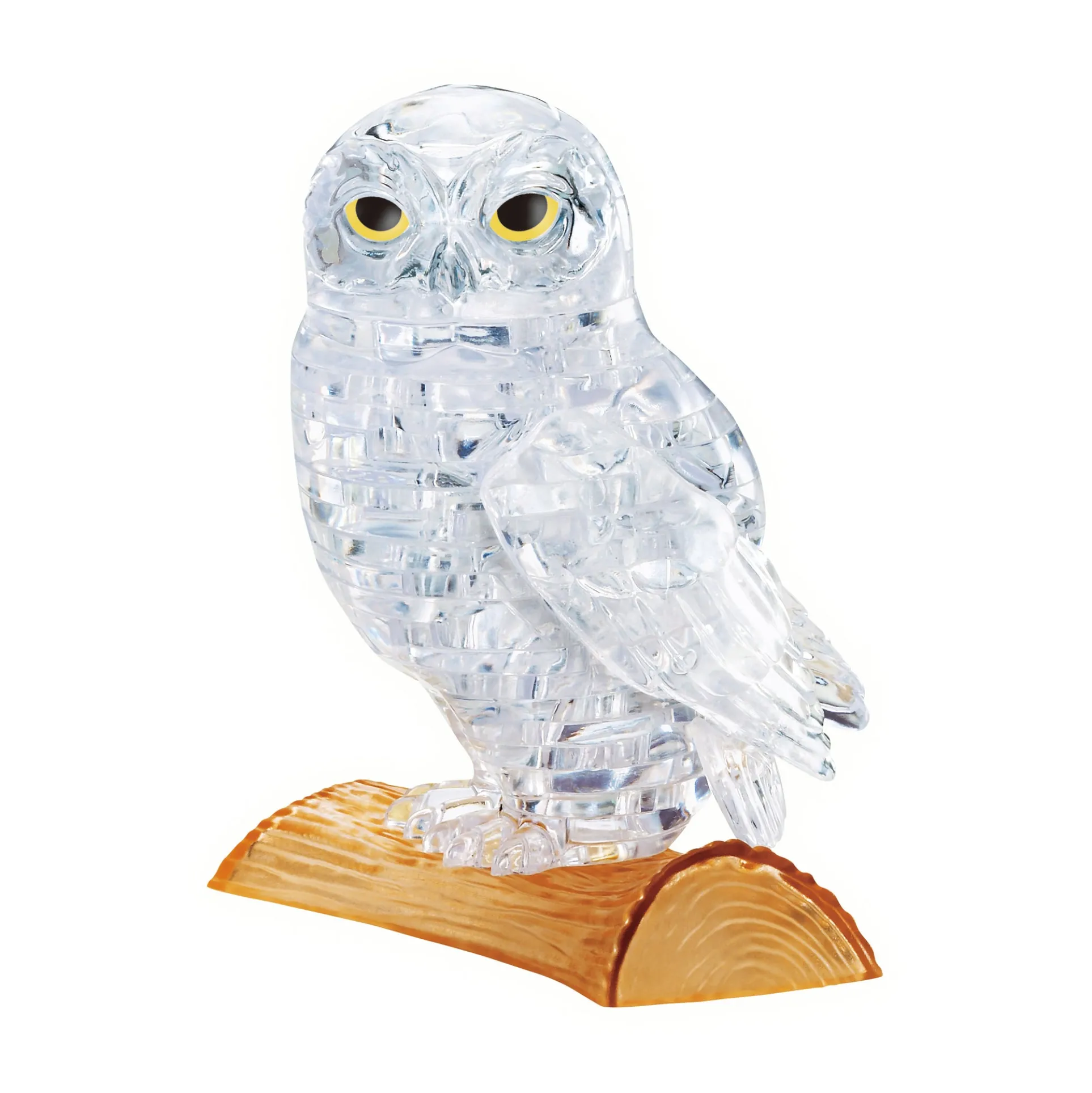 Mystical White Owl 3D Crystal Puzzle - 42 Piece Set