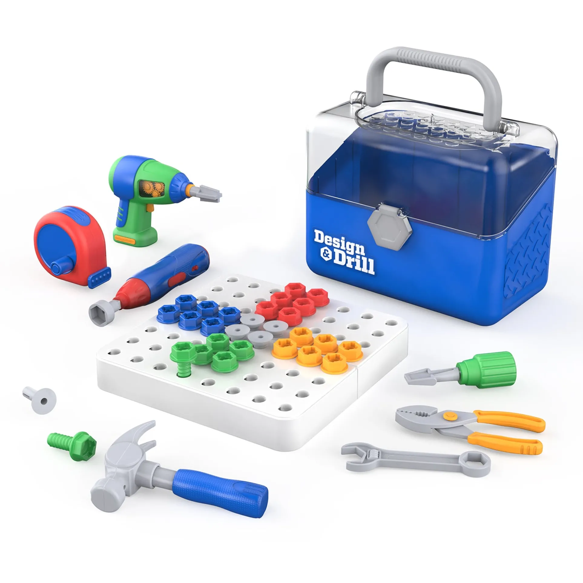 Educ “Educational Insights Design & Drill Toolbox - Vibrant STEM Toy Kit”