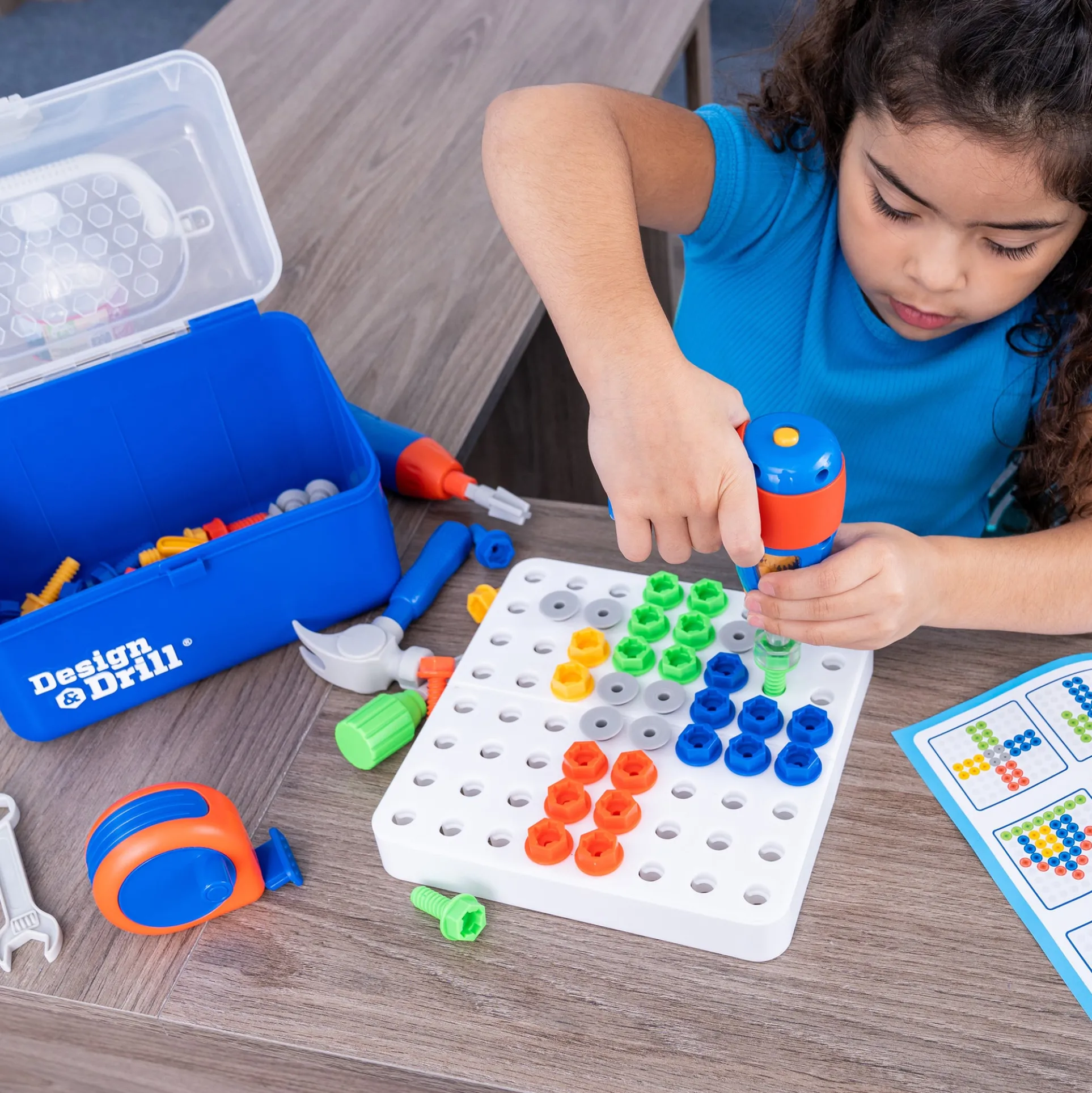 Educ “Educational Insights Design & Drill Toolbox - Vibrant STEM Toy Kit”