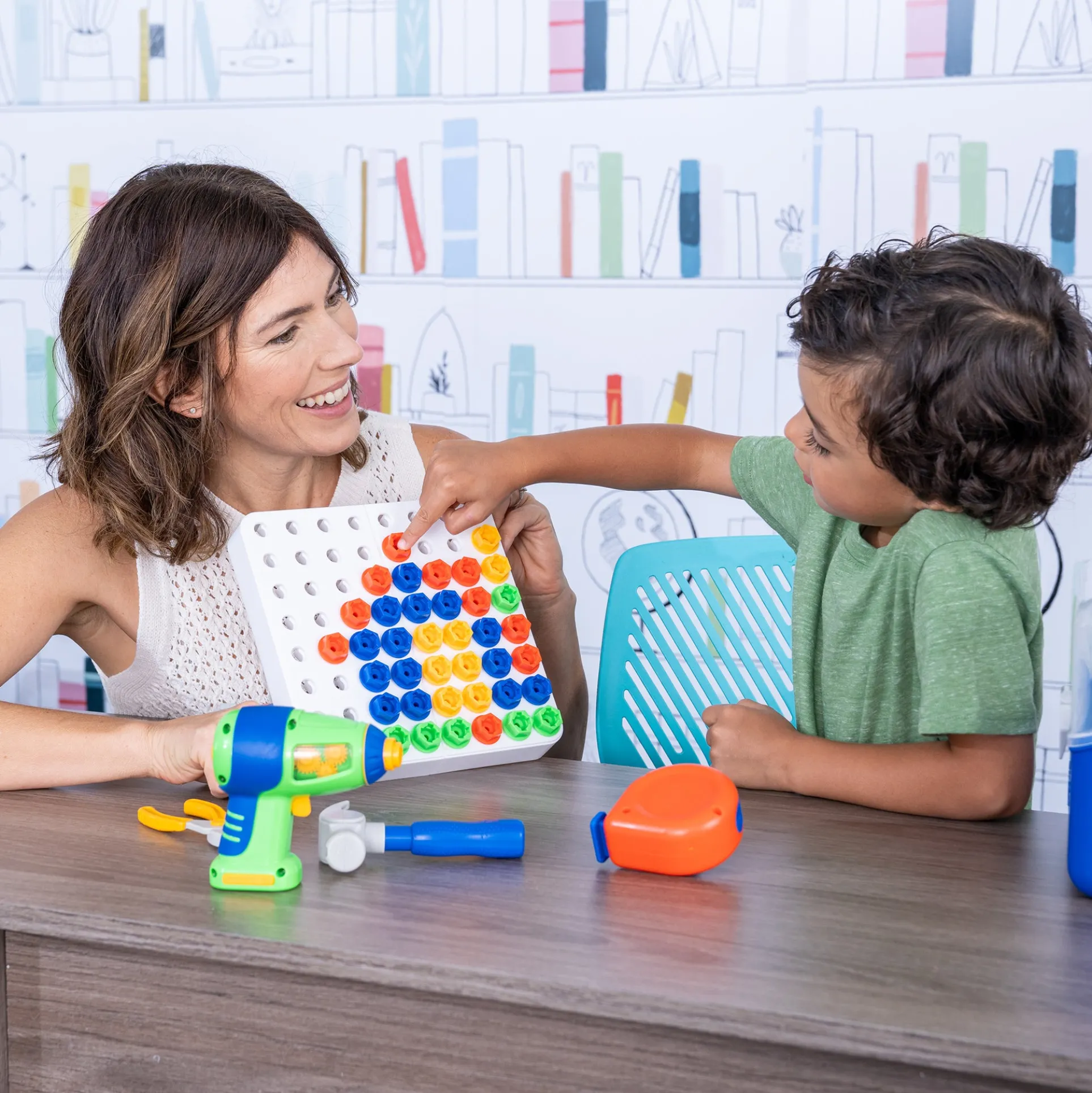 Educ “Educational Insights Design & Drill Toolbox - Vibrant STEM Toy Kit”