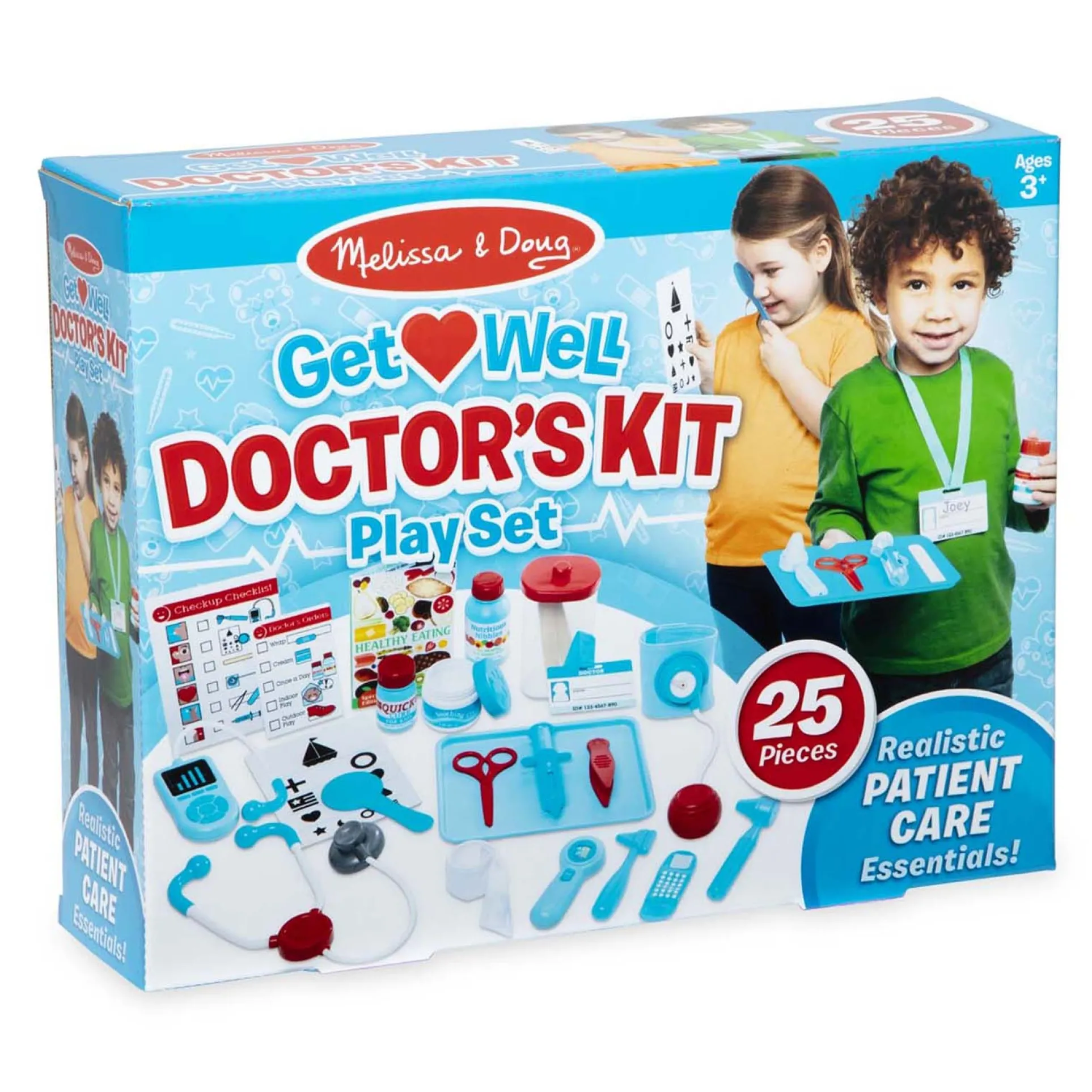 Melissa & Doug 25-Piece Get Well Doctor's Kit Play Set