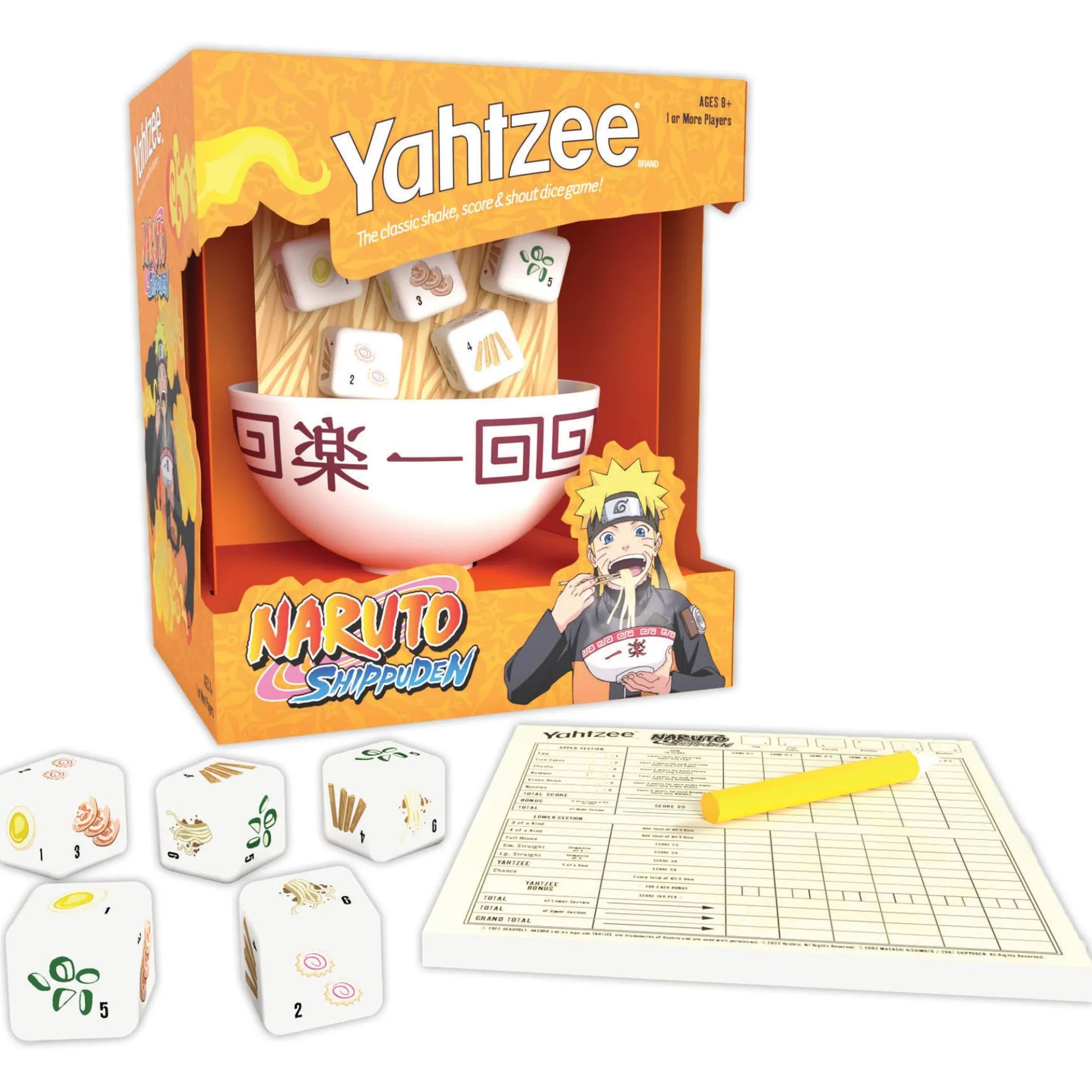 Naruto Shippuden YAHTZEE Collectible Dice Game