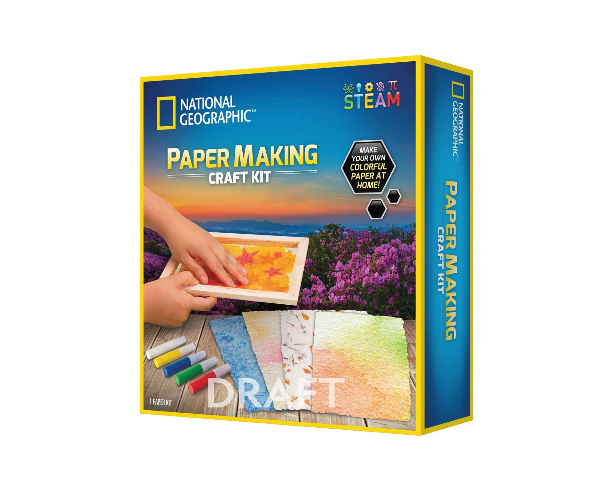 National Geographic STEAM Paper Making Craft Kit - Colorful Creation Set