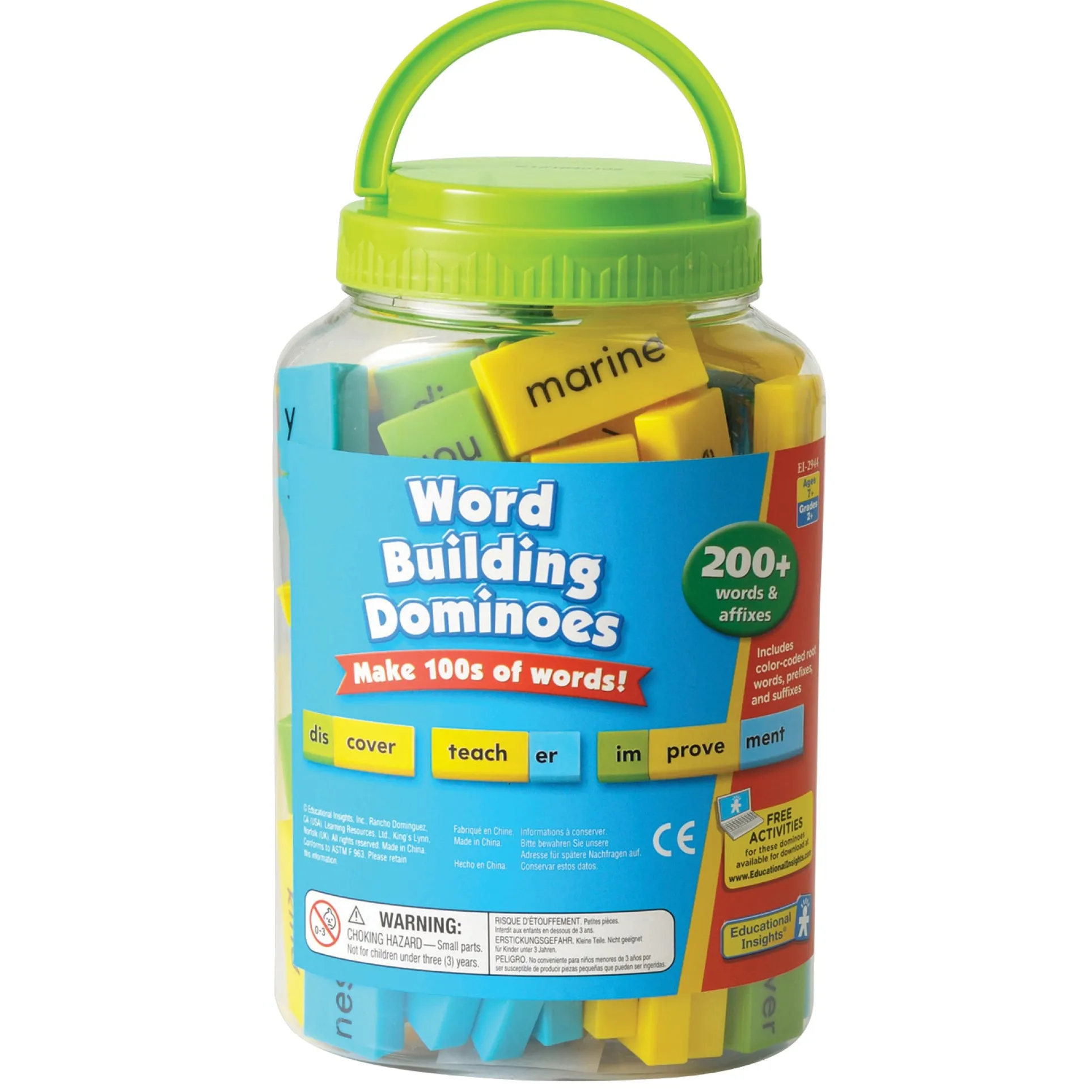 Educational Insights Word Building Dominoes - Color-Coded Vocabulary Game