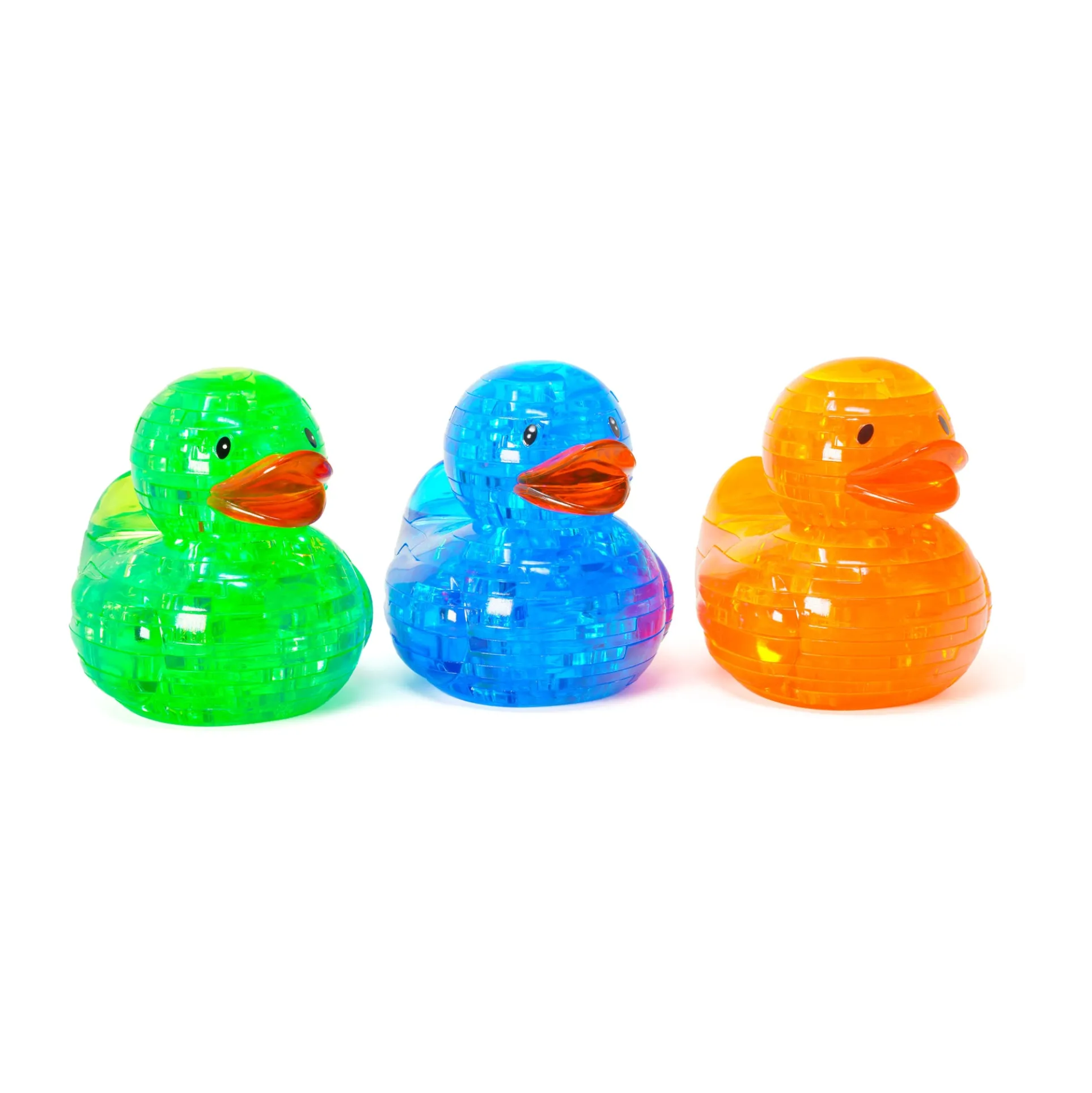 Neon Blast 3D Crystal Puzzle - Deluxe Rubber Ducks Trio