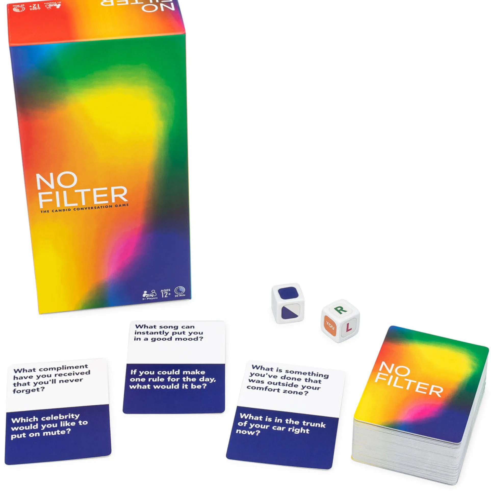 No Filter Candid Conversation Game by Big G Creative, 3+ Players, Ages 12+