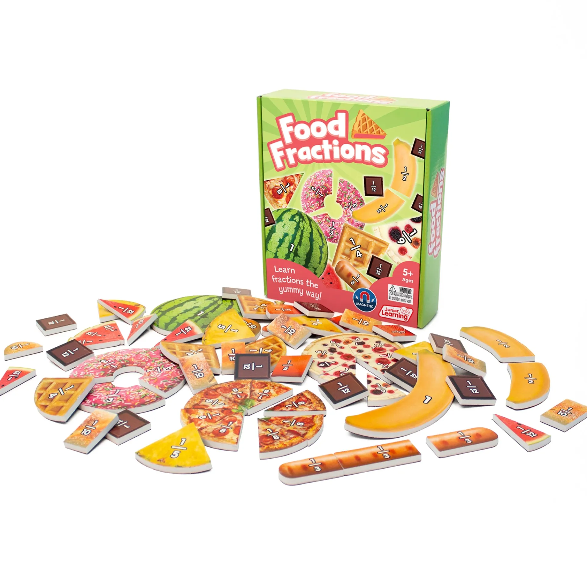 Junior Learning Food Fractions - Magnetic Educational Toy