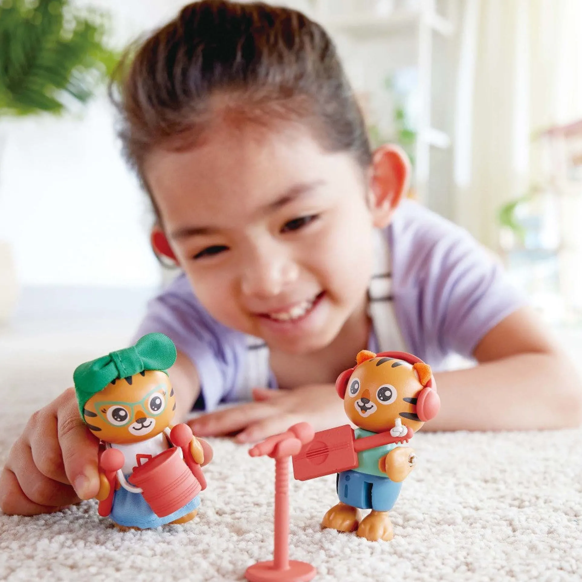 Hape Milo & Melody Tiger Duo Musical Playset