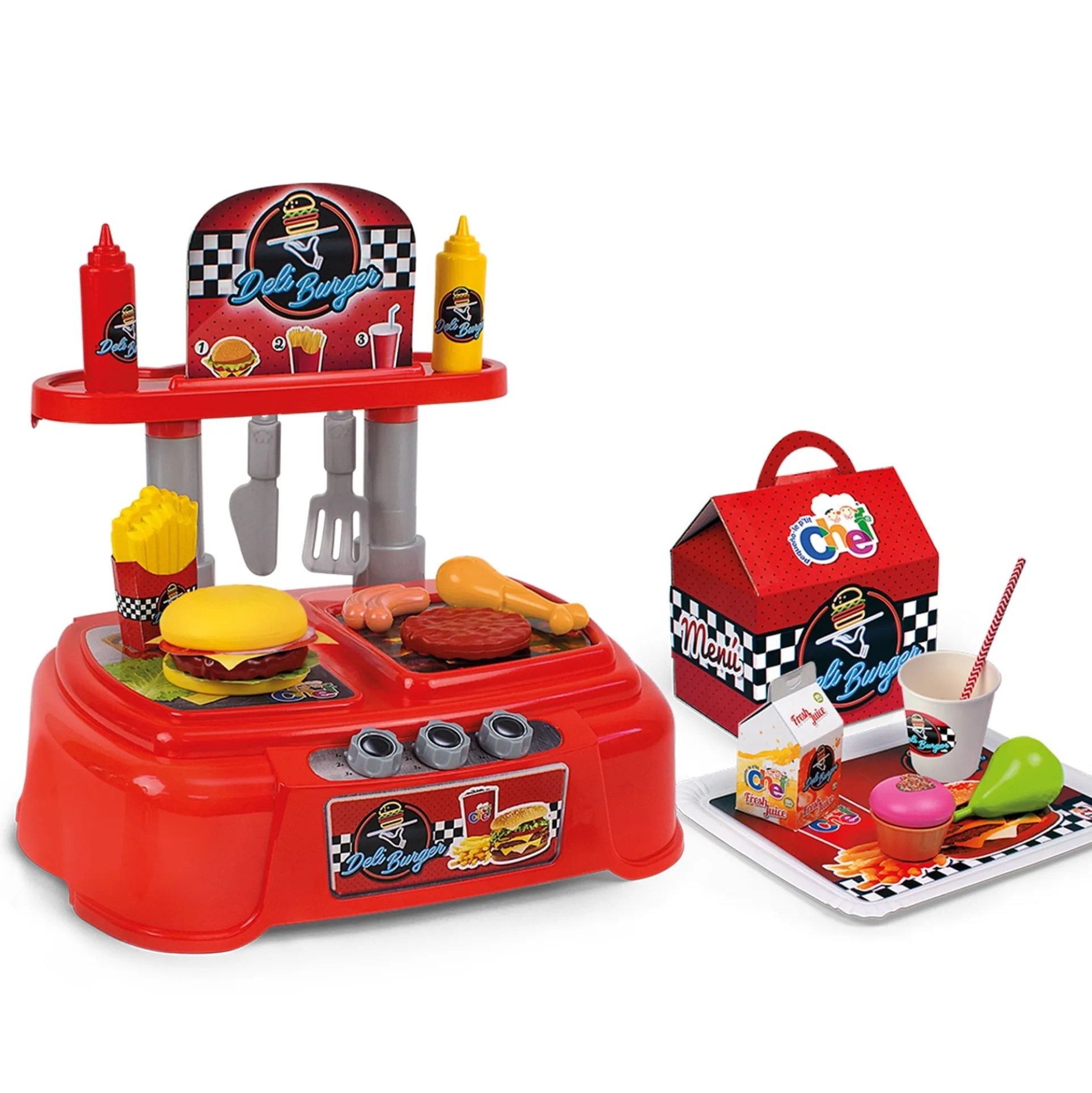 Le P'tit Chef Deluxe Play Burger Kit - Over 20 Accessories