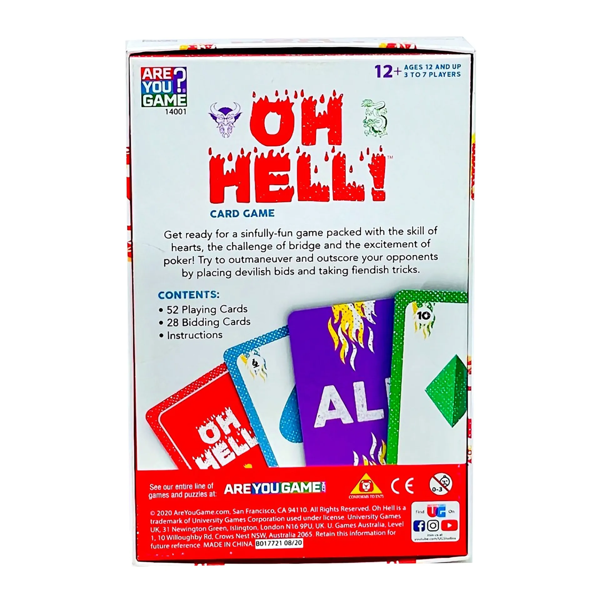 Oh Hell Vintage Card Game: Strategy and Luck Deck Game
