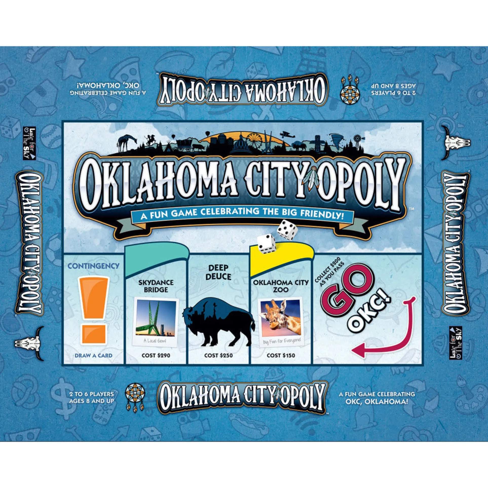 Oklahoma City-Opoly Themed Board Game by Late For The Sky