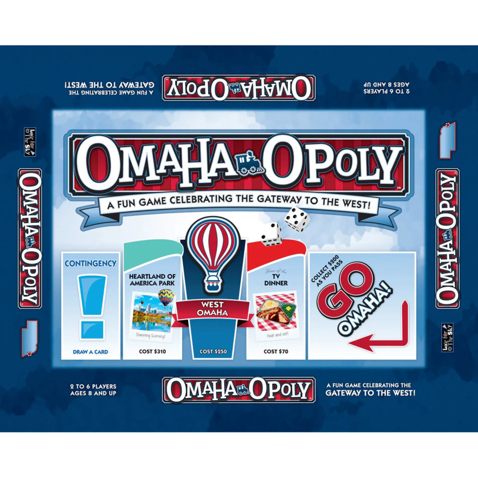 Omaha-Opoly City Adventure Board Game by Late For The Sky, Ages 8+