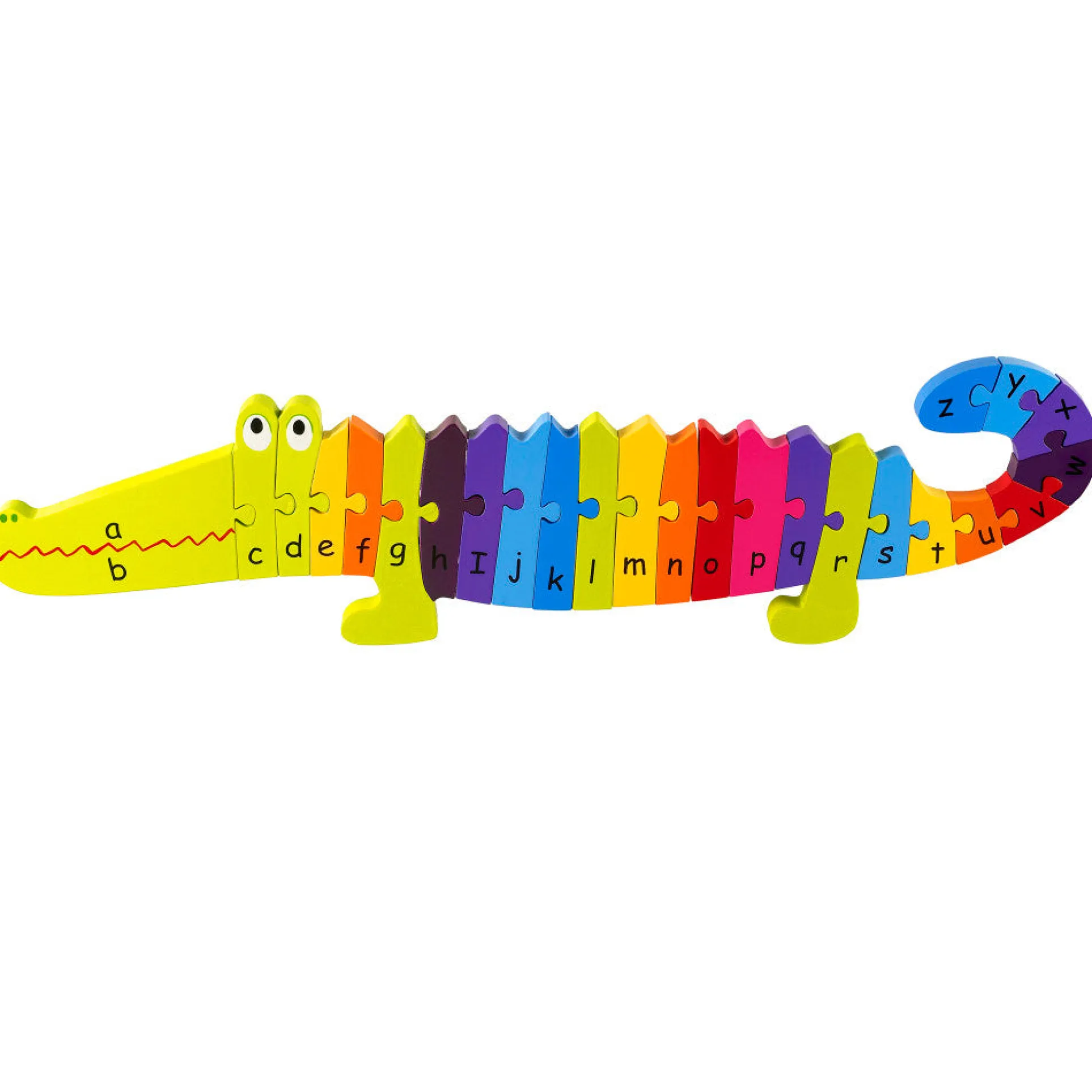 Orange Tree Toys Crocodile Alphabet Wooden Puzzle - 25 pc