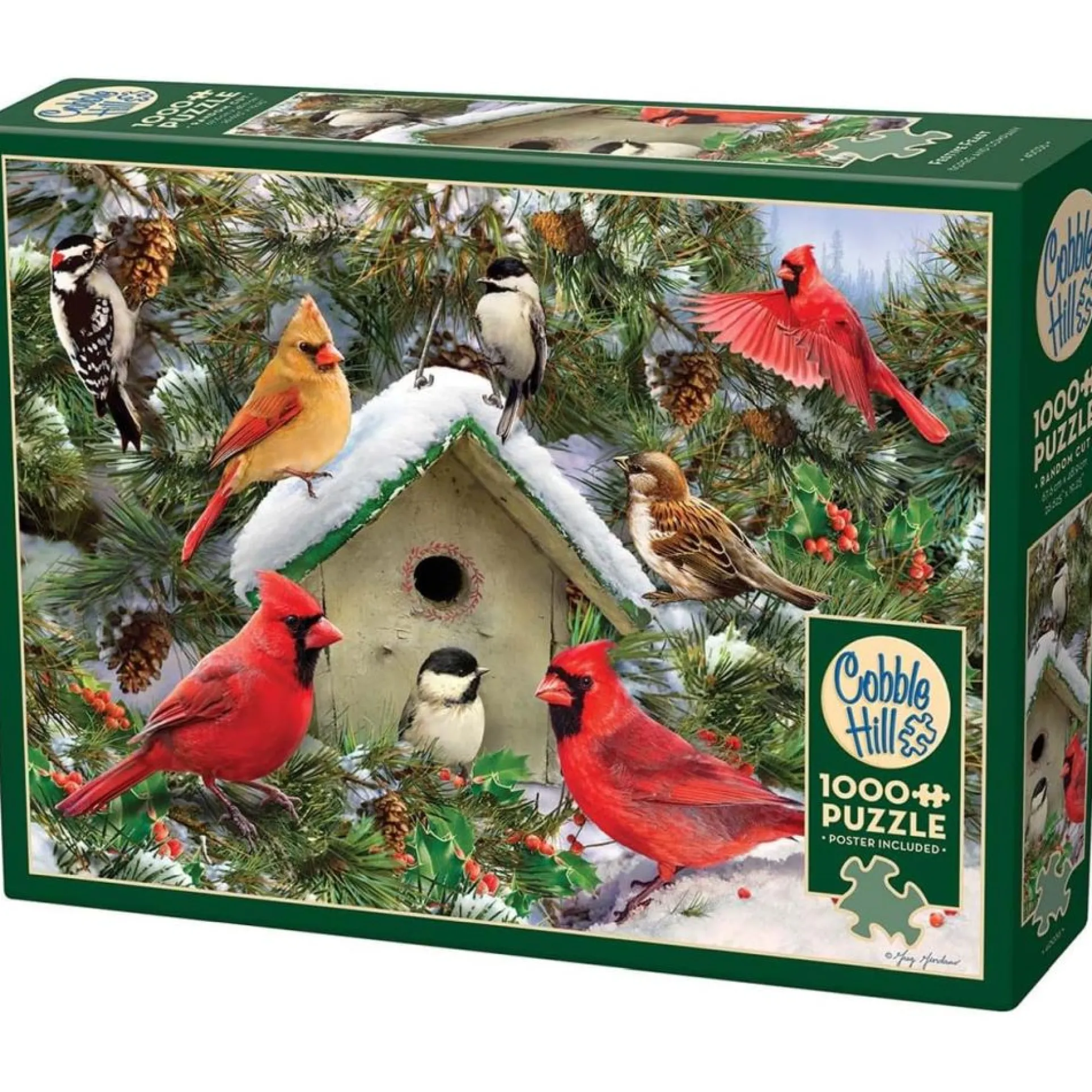 Outset Media Festive Feast Winter Birds Jigsaw Puzzle - 1000 pc