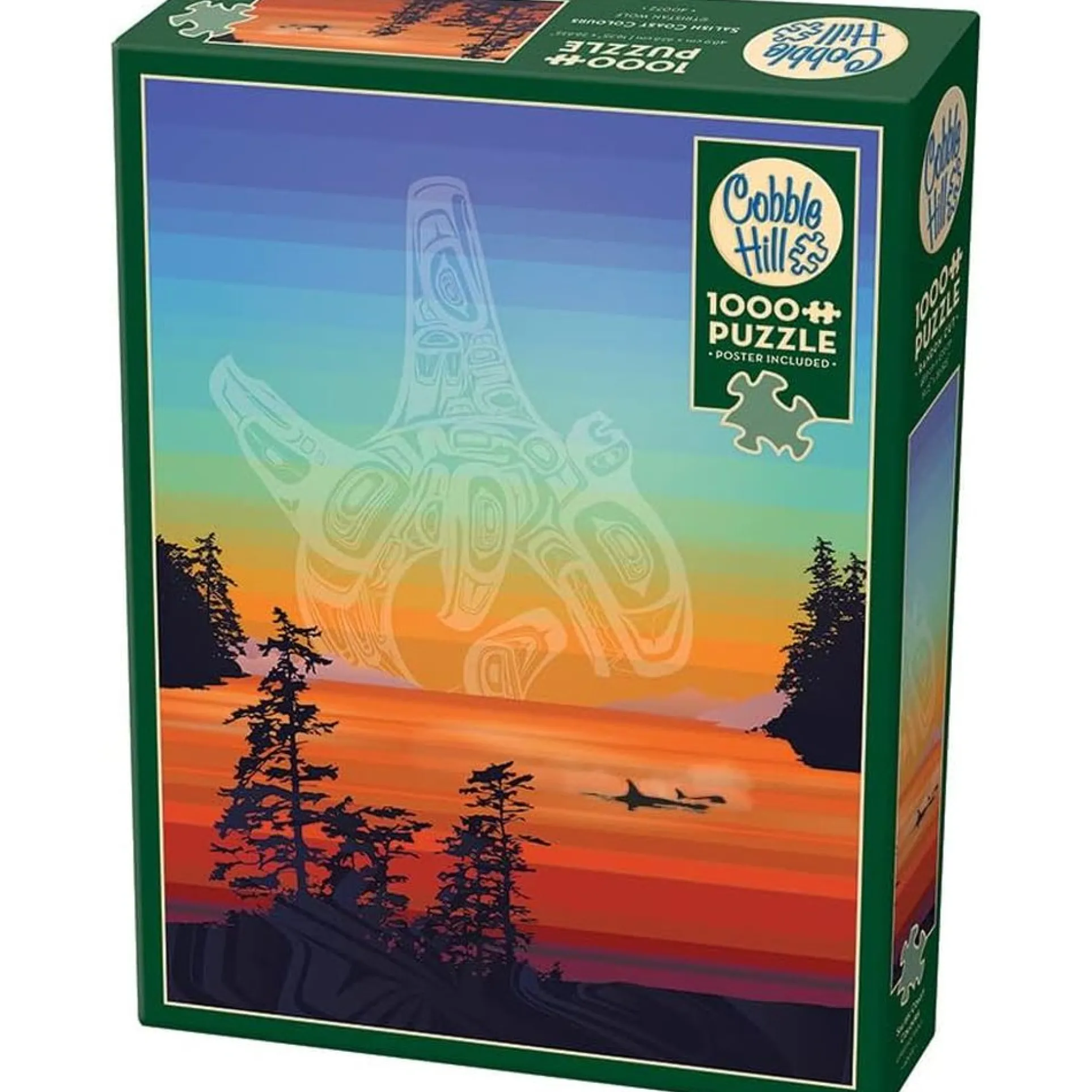 Outset Media Salish Coast Sunset Scenery Jigsaw Puzzle - 1000 pc