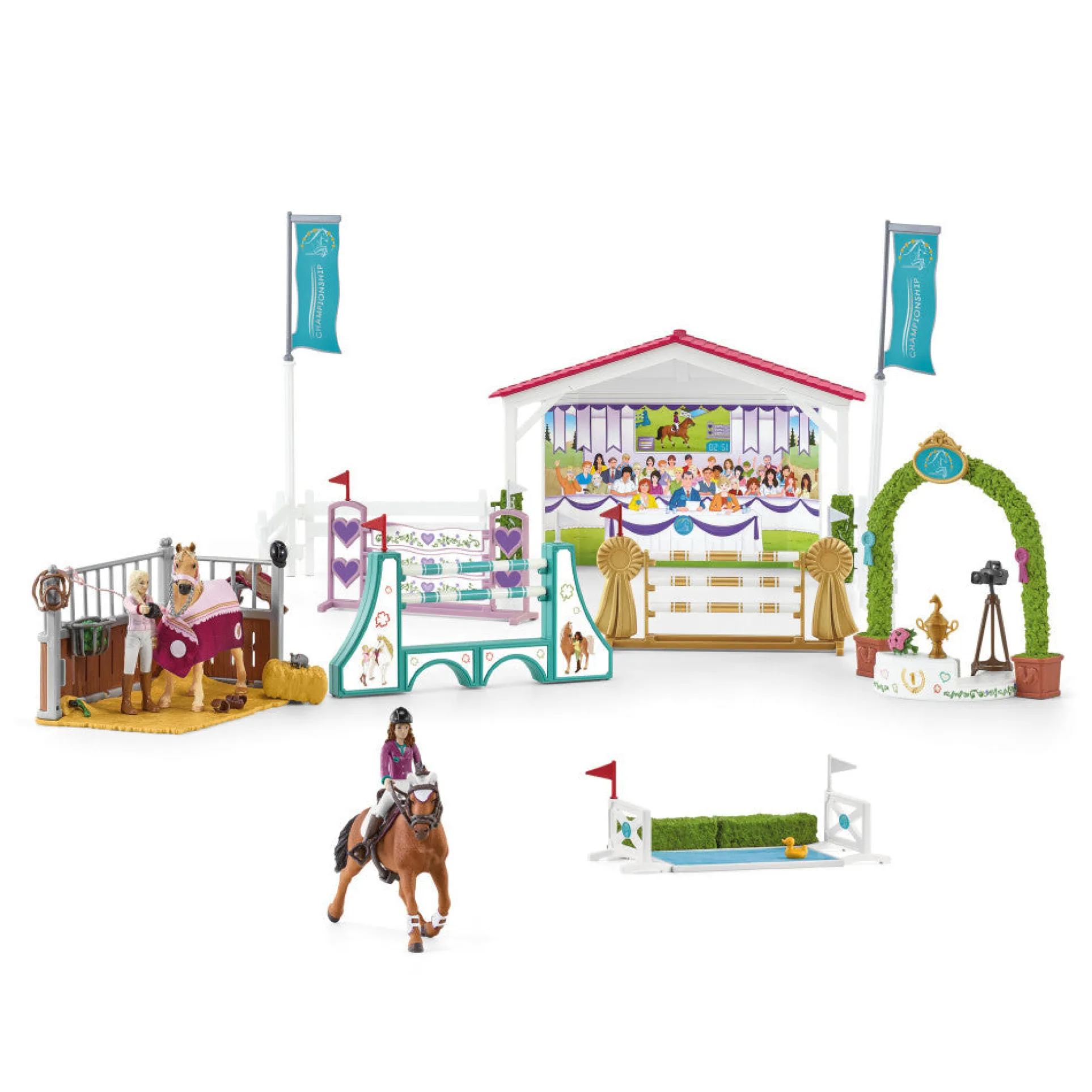 Schleich Horse Club Friendship Horse Tournament 36-Piece Playset