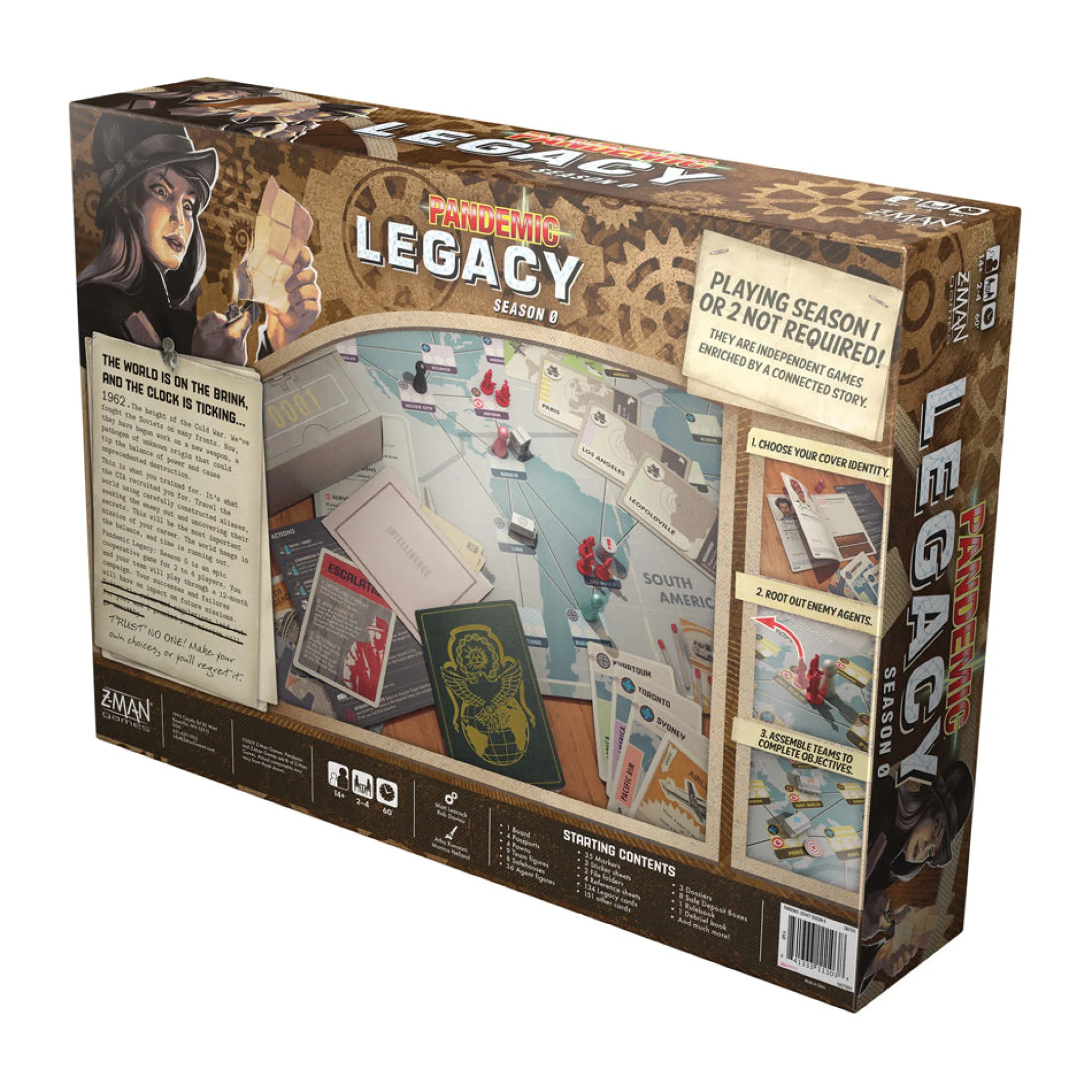 Pandemic Legacy Season 0 Cold War Espionage Board Game