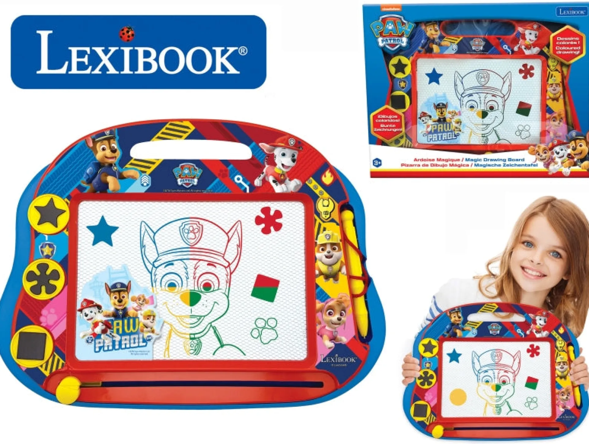 Paw Patrol Magnetic Multicolor Drawing Board with Stamps and Pen
