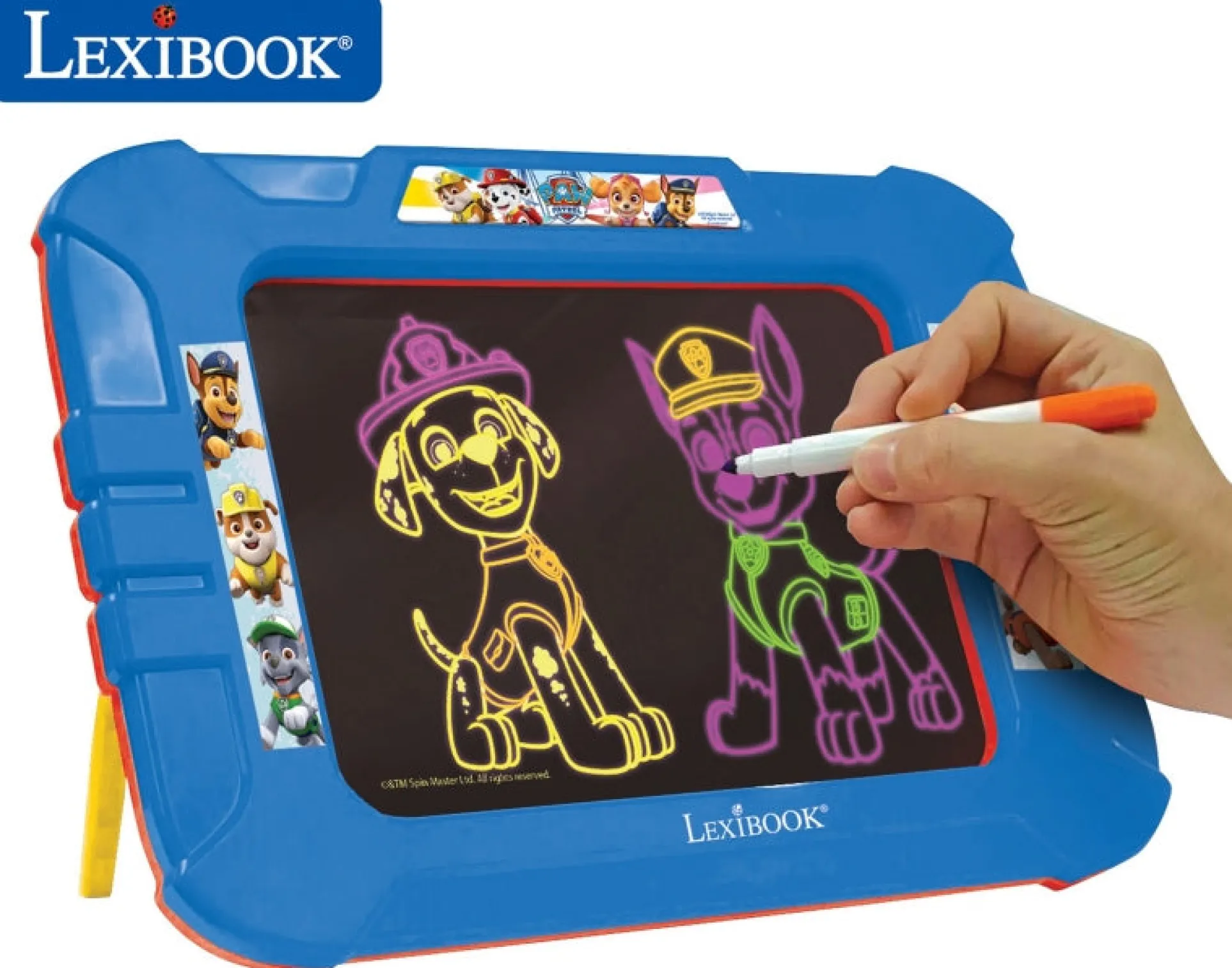 Paw Patrol Neon Luminous Drawing Board with Light Effects and Templates
