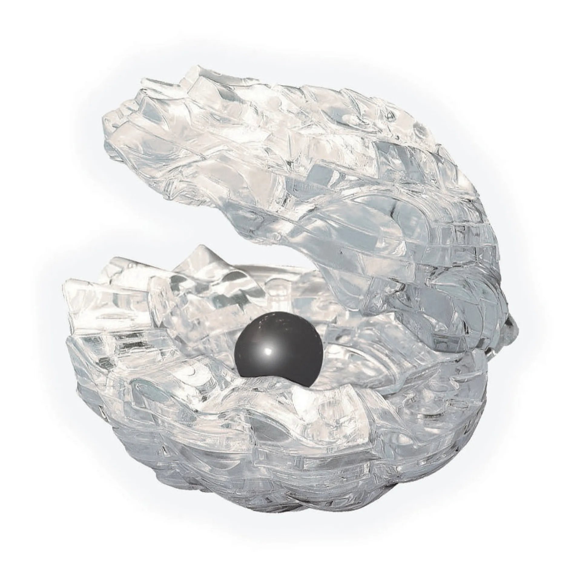 Pearlescent Wonder 3D Crystal Puzzle - Enigmatic Shell Design