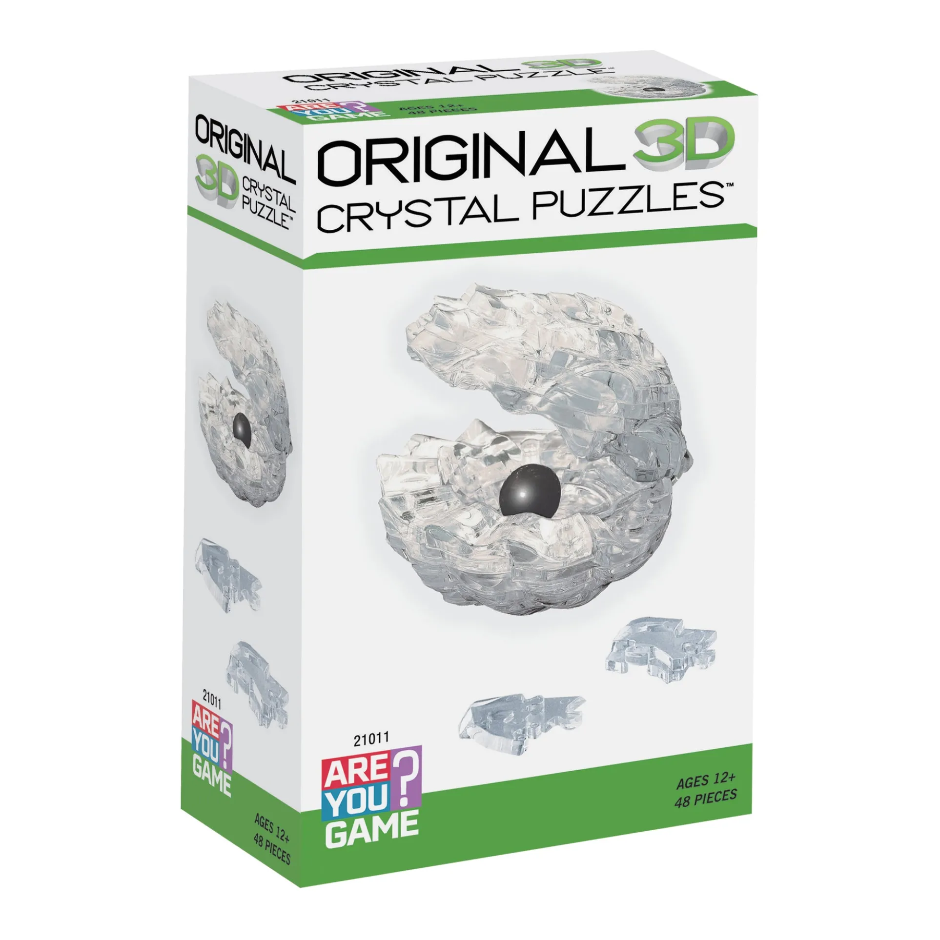 Pearlescent Wonder 3D Crystal Puzzle - Enigmatic Shell Design