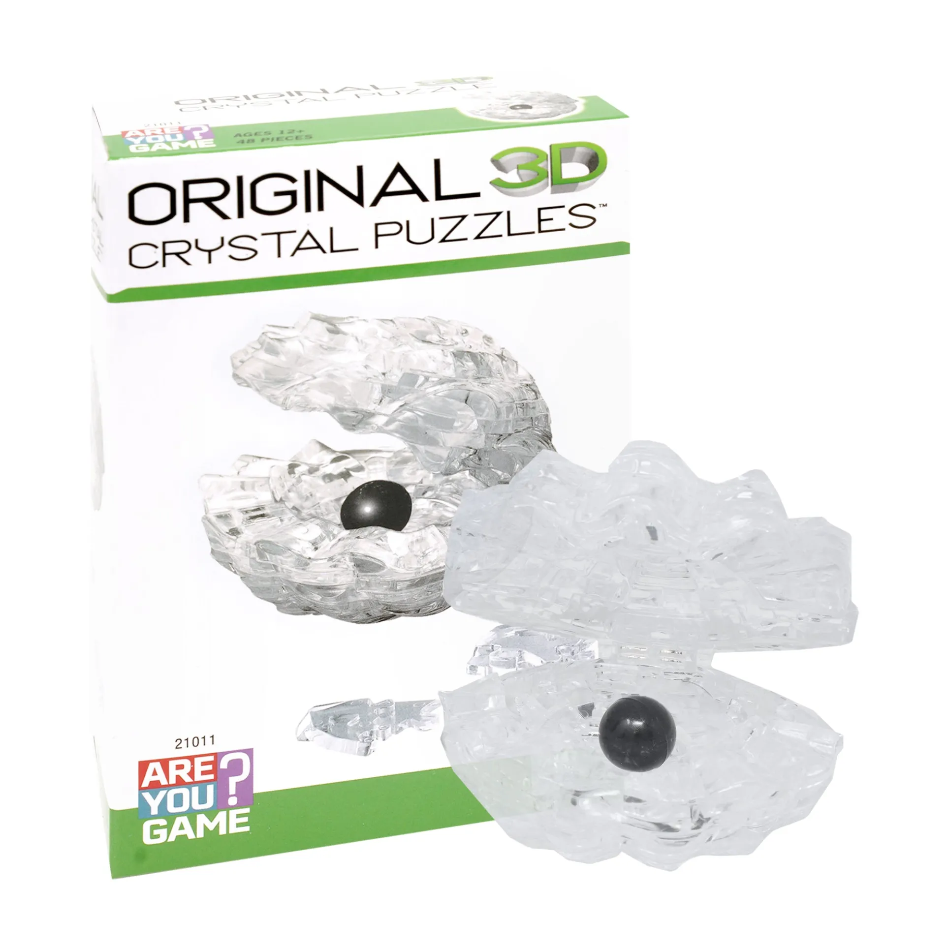 Pearlescent Wonder 3D Crystal Puzzle - Enigmatic Shell Design