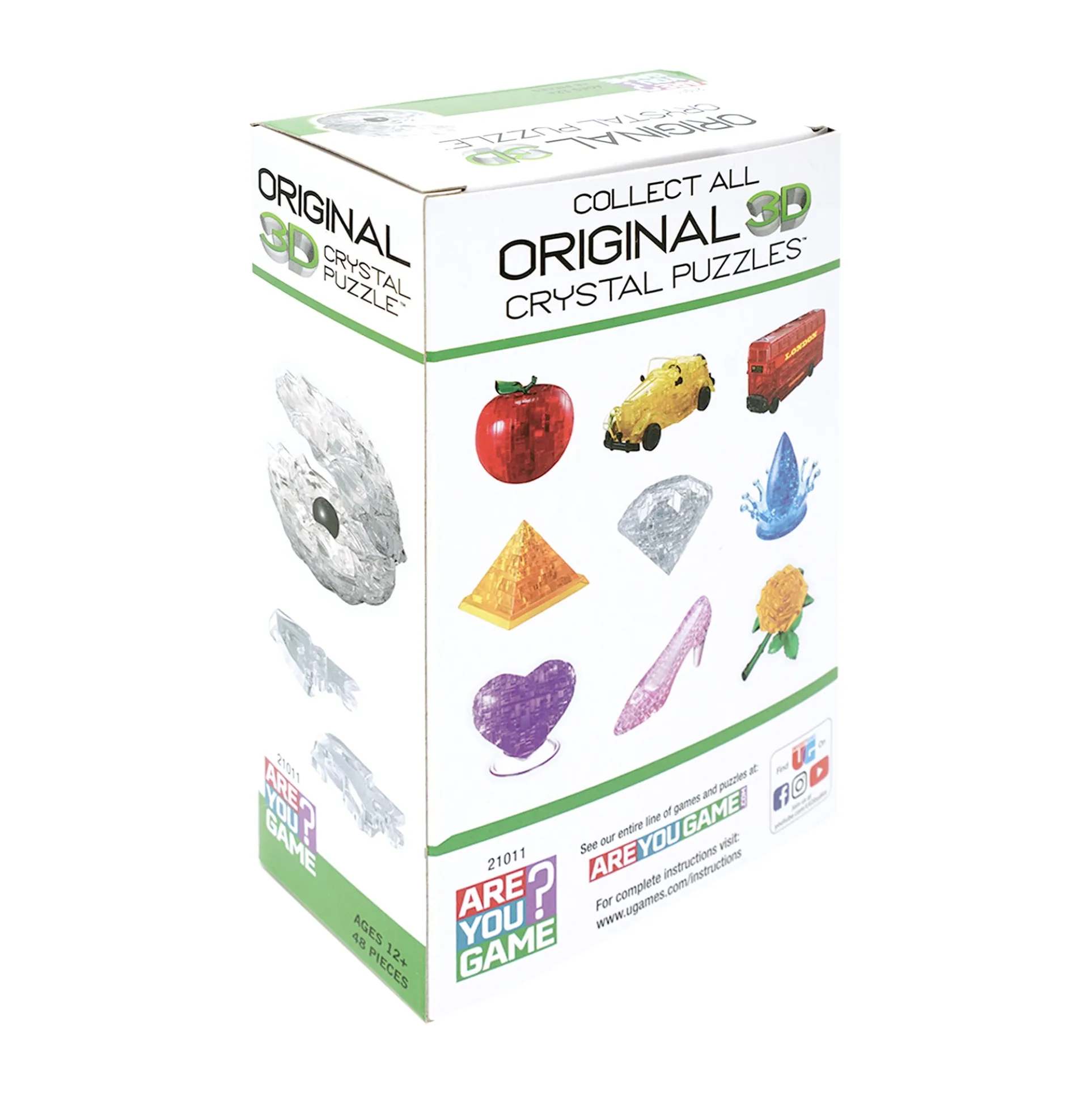 Pearlescent Wonder 3D Crystal Puzzle - Enigmatic Shell Design