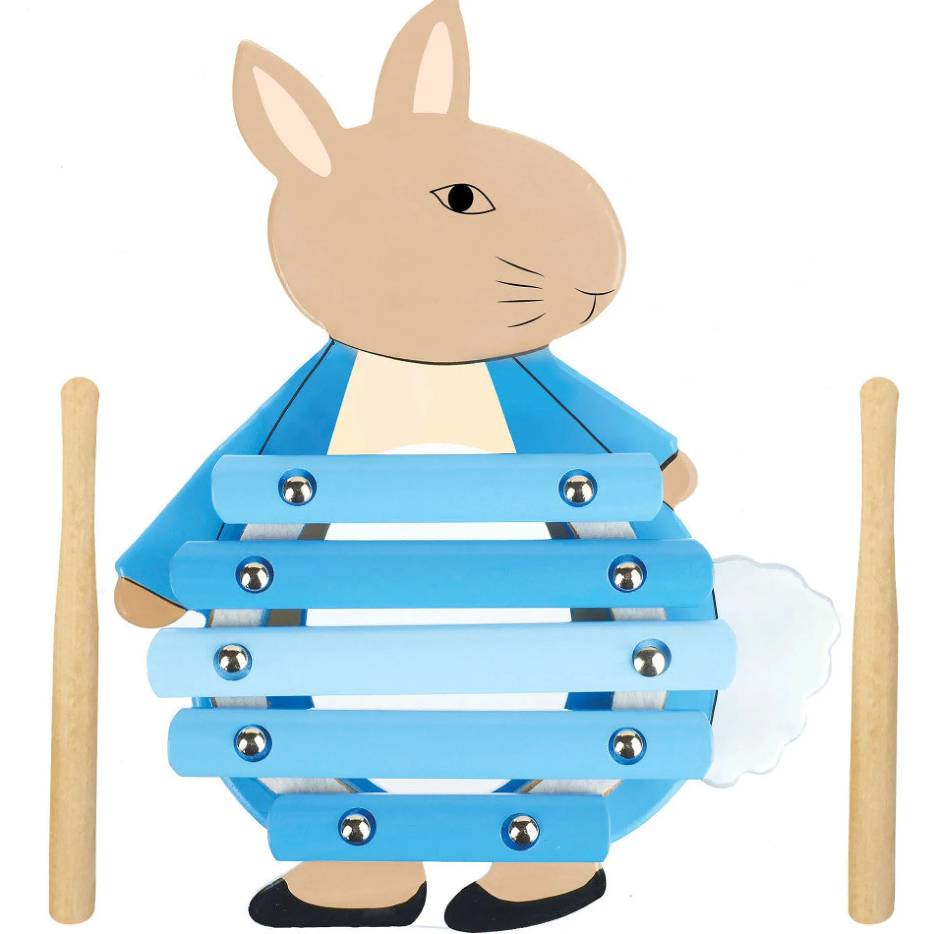 Peter Rabbit Hand-Painted Wooden Xylophone Musical Toy for Toddlers
