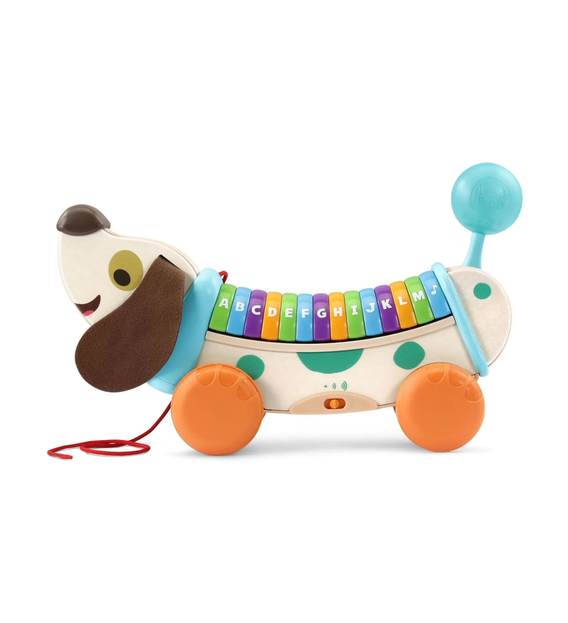 Eco-Friendly Wooden AlphaPup Interactive Learning Toy - Colorful Design