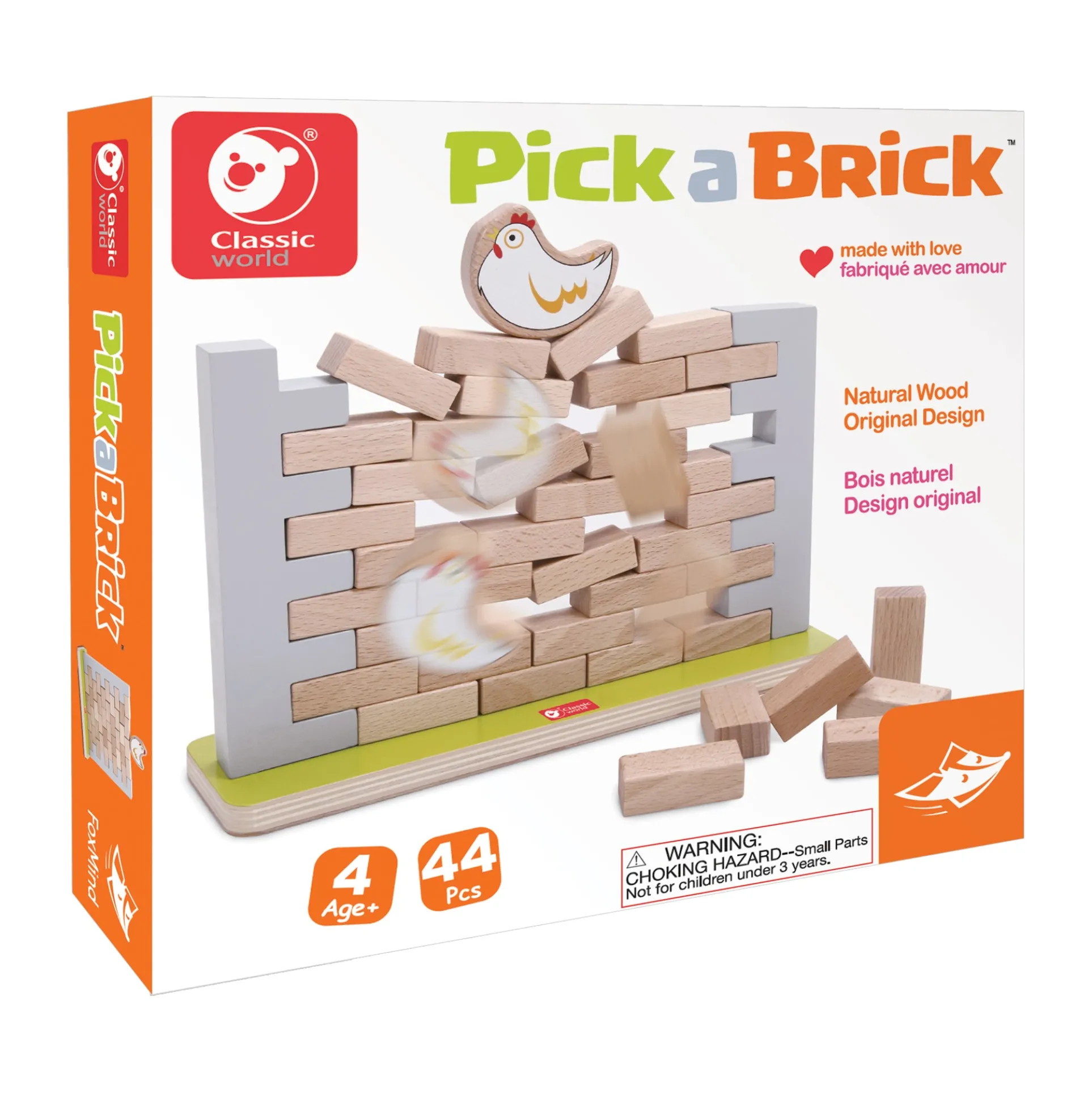 Pick a Brick - Hen's Nest Wall Tumble Strategy Game